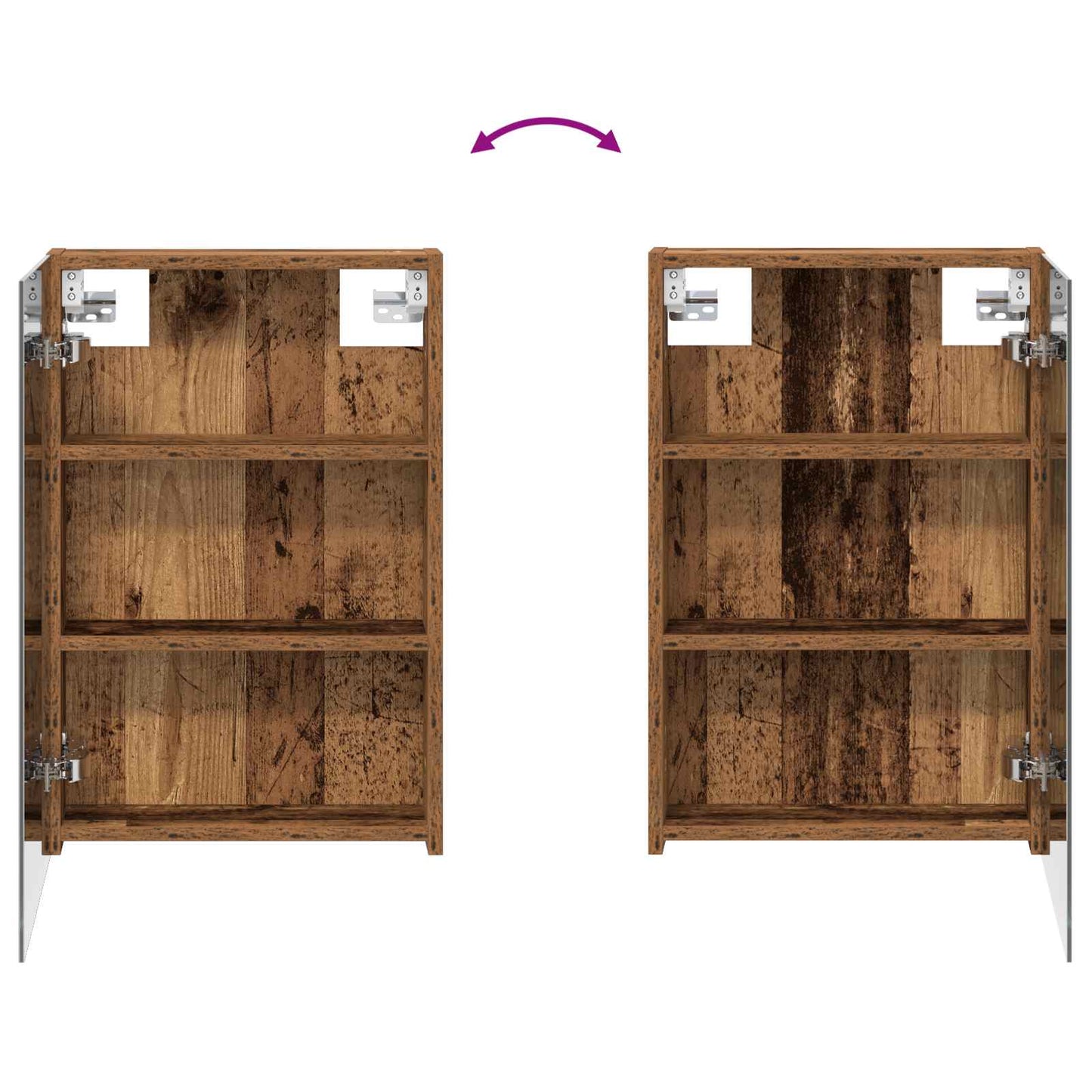 Bathroom Cabinet Set 3 pcs 120 x 10.5 x 60.5 cm Engineered wood