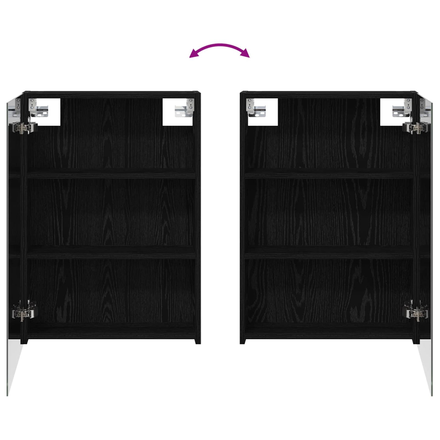 Bathroom Cabinet Set 3 pcs 130 x 14.5 x 70 cm Engineered wood