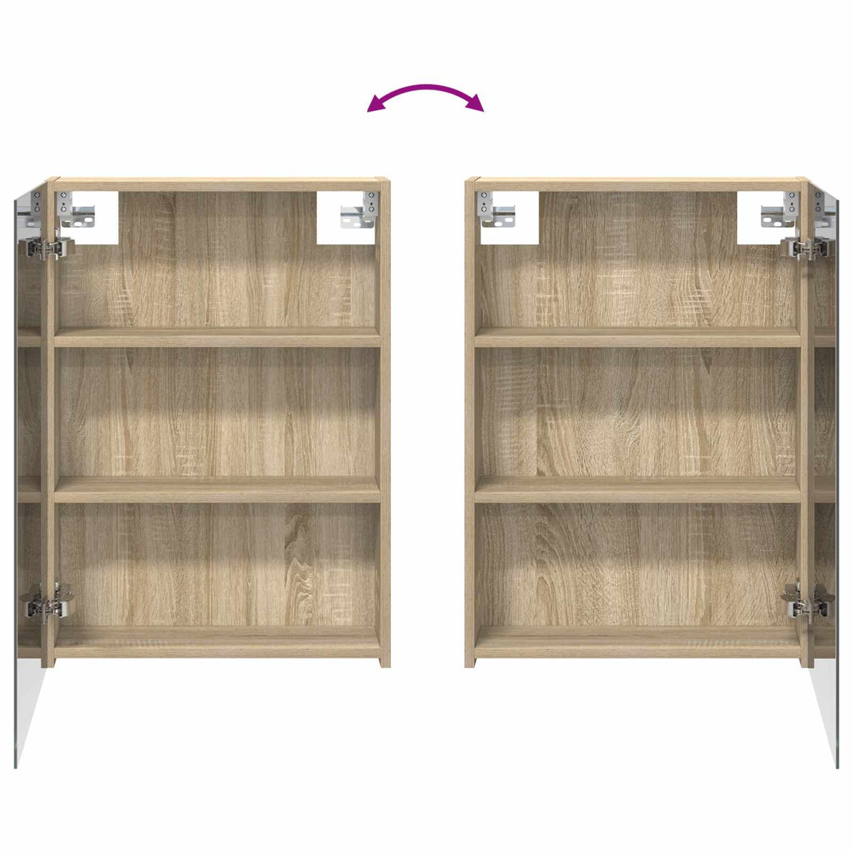 Bathroom Cabinet Set 3 pcs 130 x 14.5 x 70 cm Engineered wood
