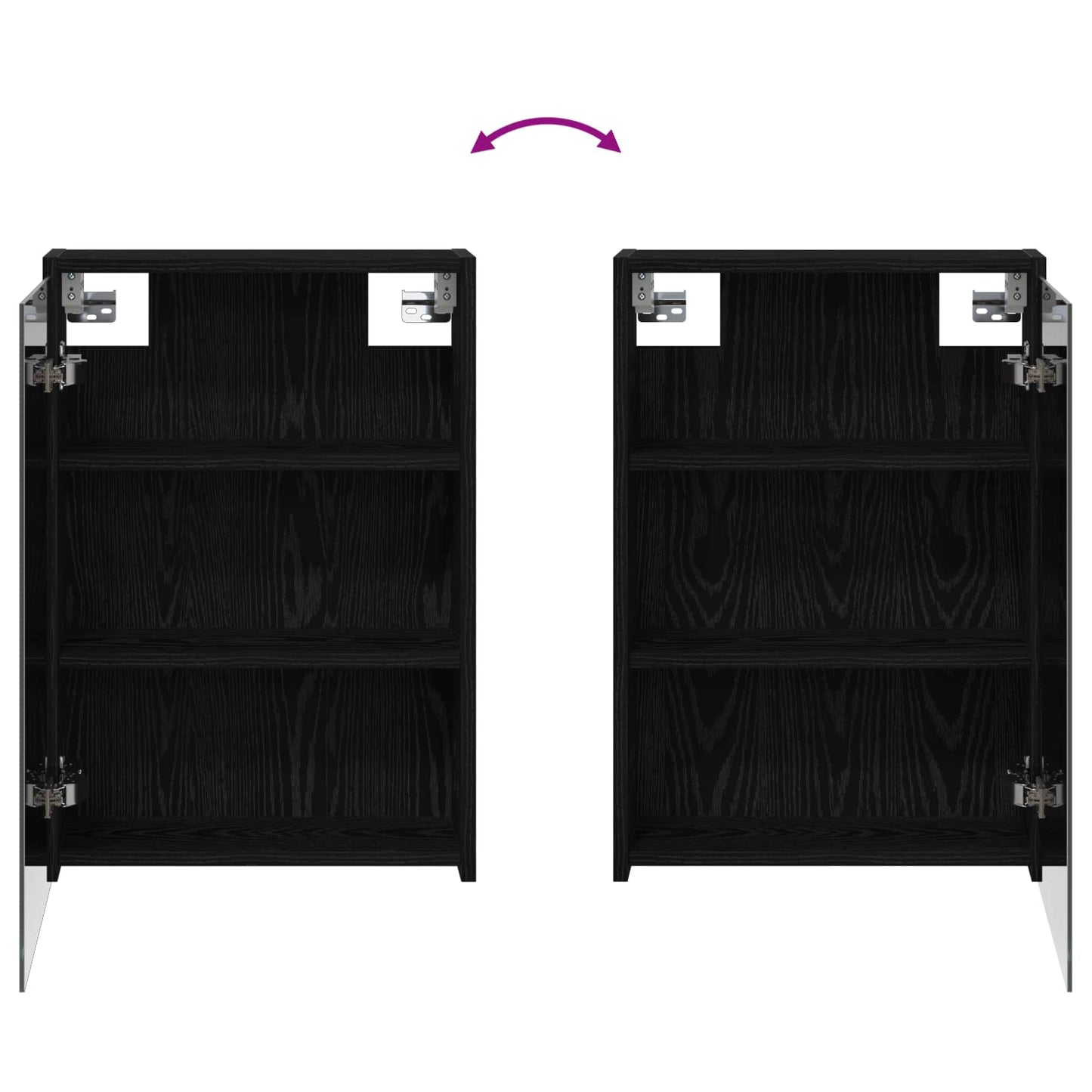 Bathroom Cabinet Set 3 pcs 116 x 16 x 62.5 cm Engineered wood
