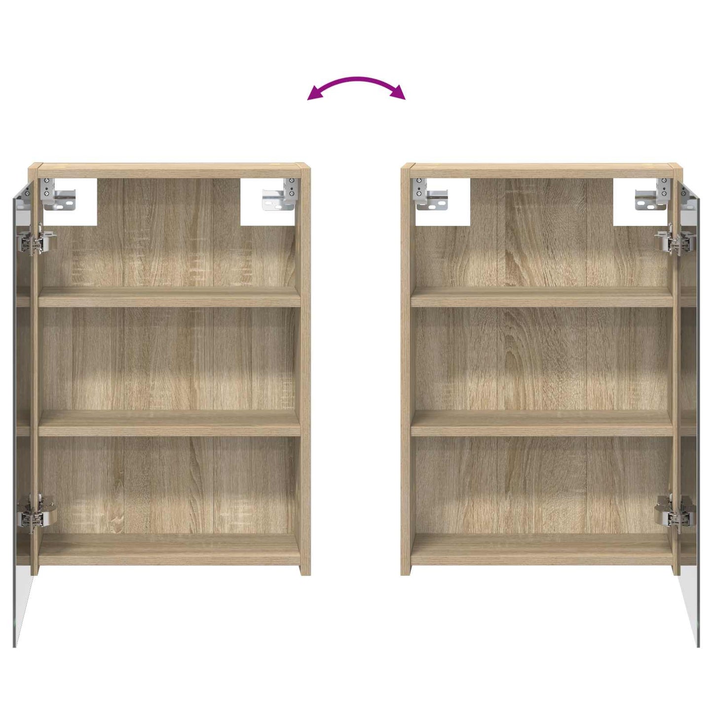 Bathroom Cabinet Set 3 pcs 116 x 16 x 62.5 cm Engineered wood