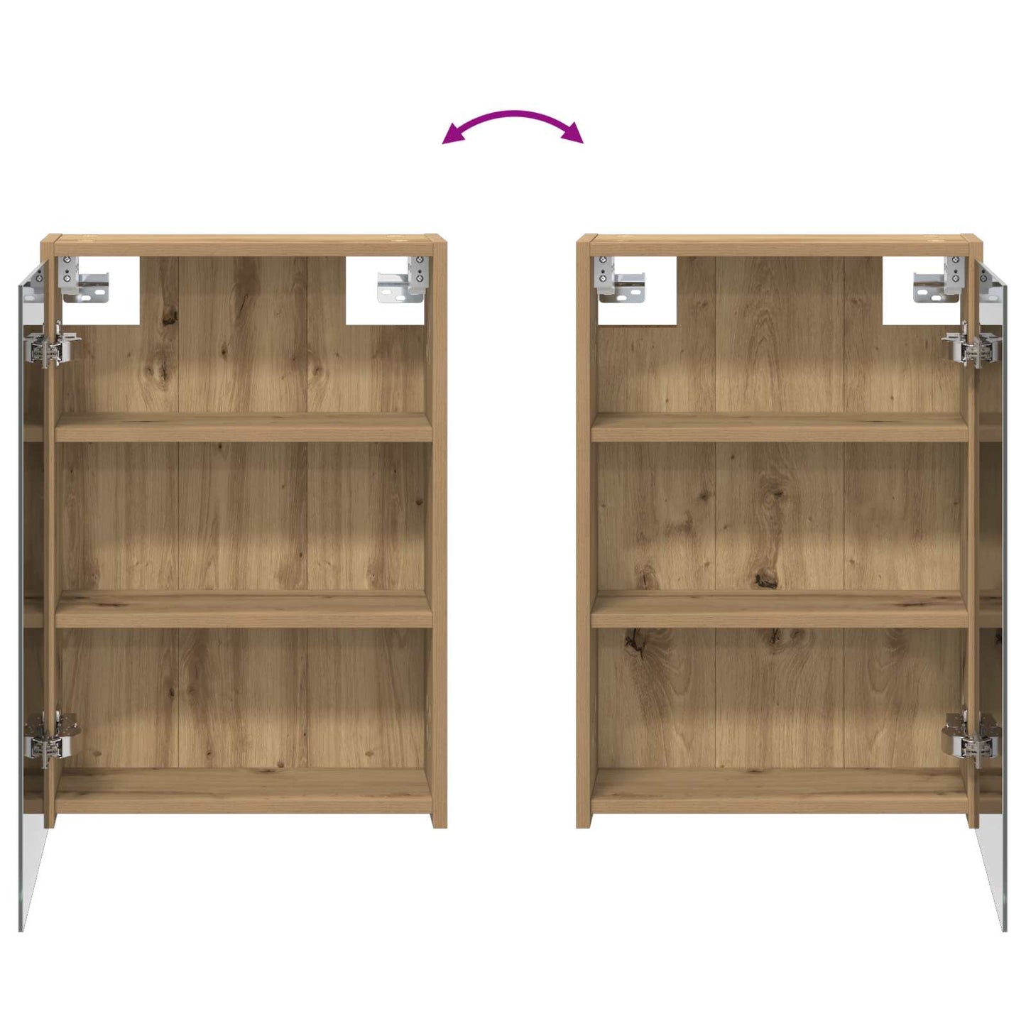 Bathroom Cabinet Set 3 pcs 126 x 16 x 62.5 cm Engineered wood
