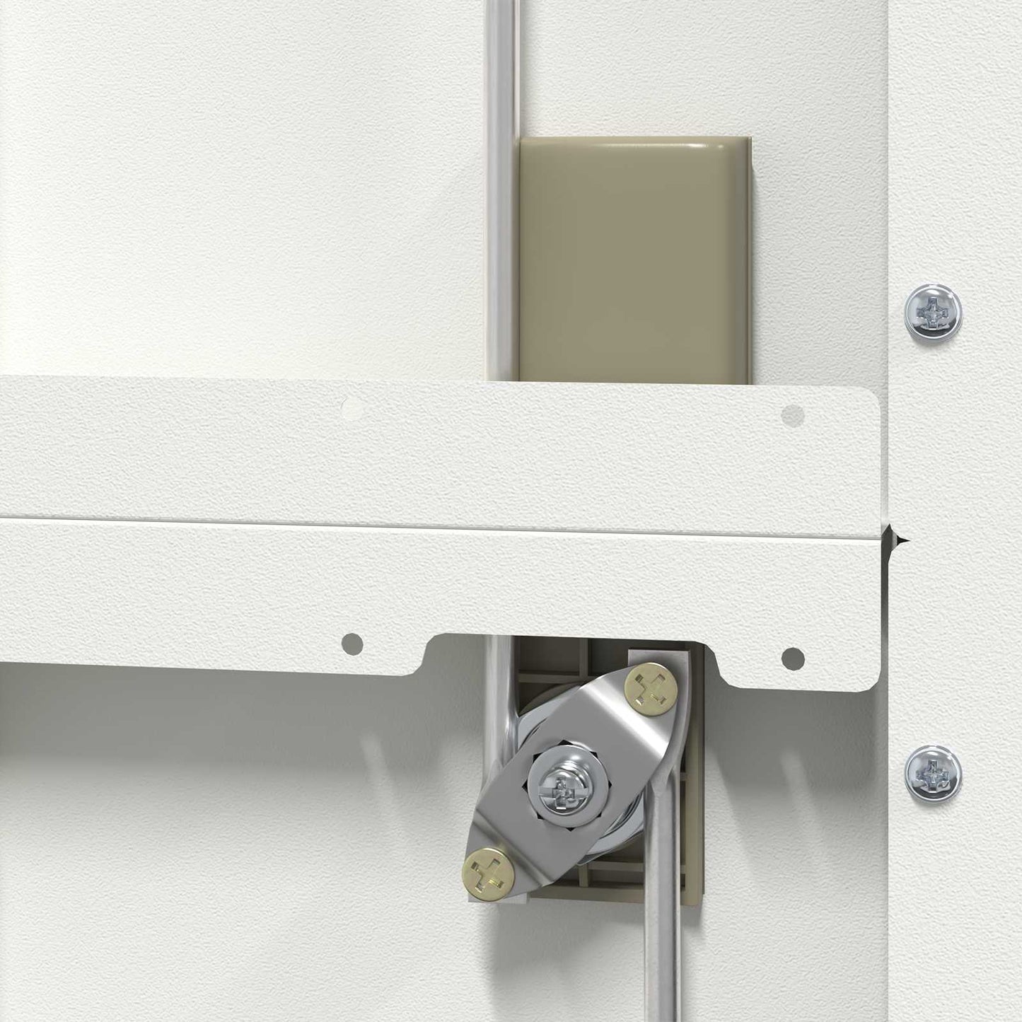 File Cabinet White 45.5 x 42 x 106.5 cm Cold-Rolled Steel