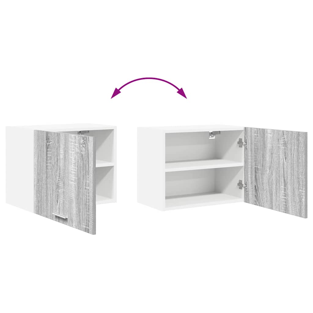 Hanging Cabinet Grey Sonoma and White 50 x 31 x 40 cm