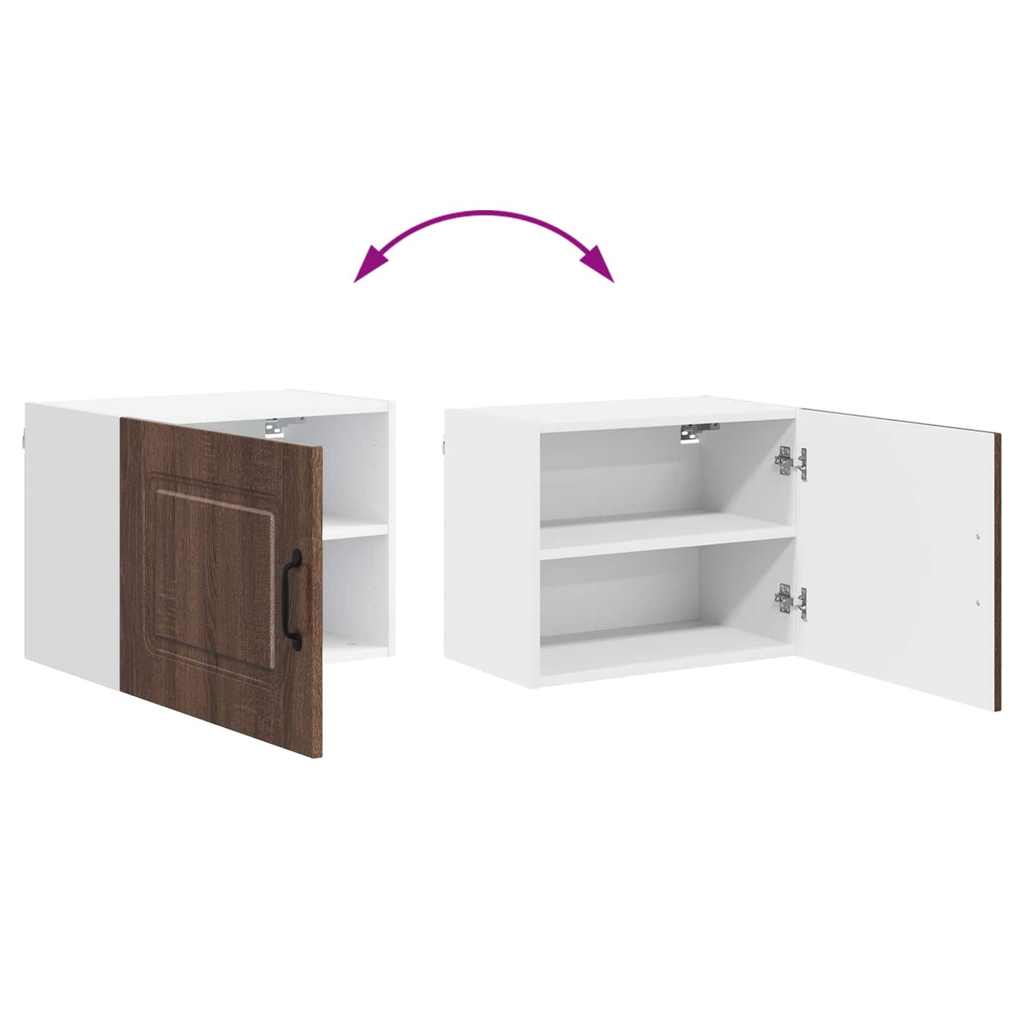 Dishwasher Panel Kalmar Brown Oak 50 x 31 x 40 cm