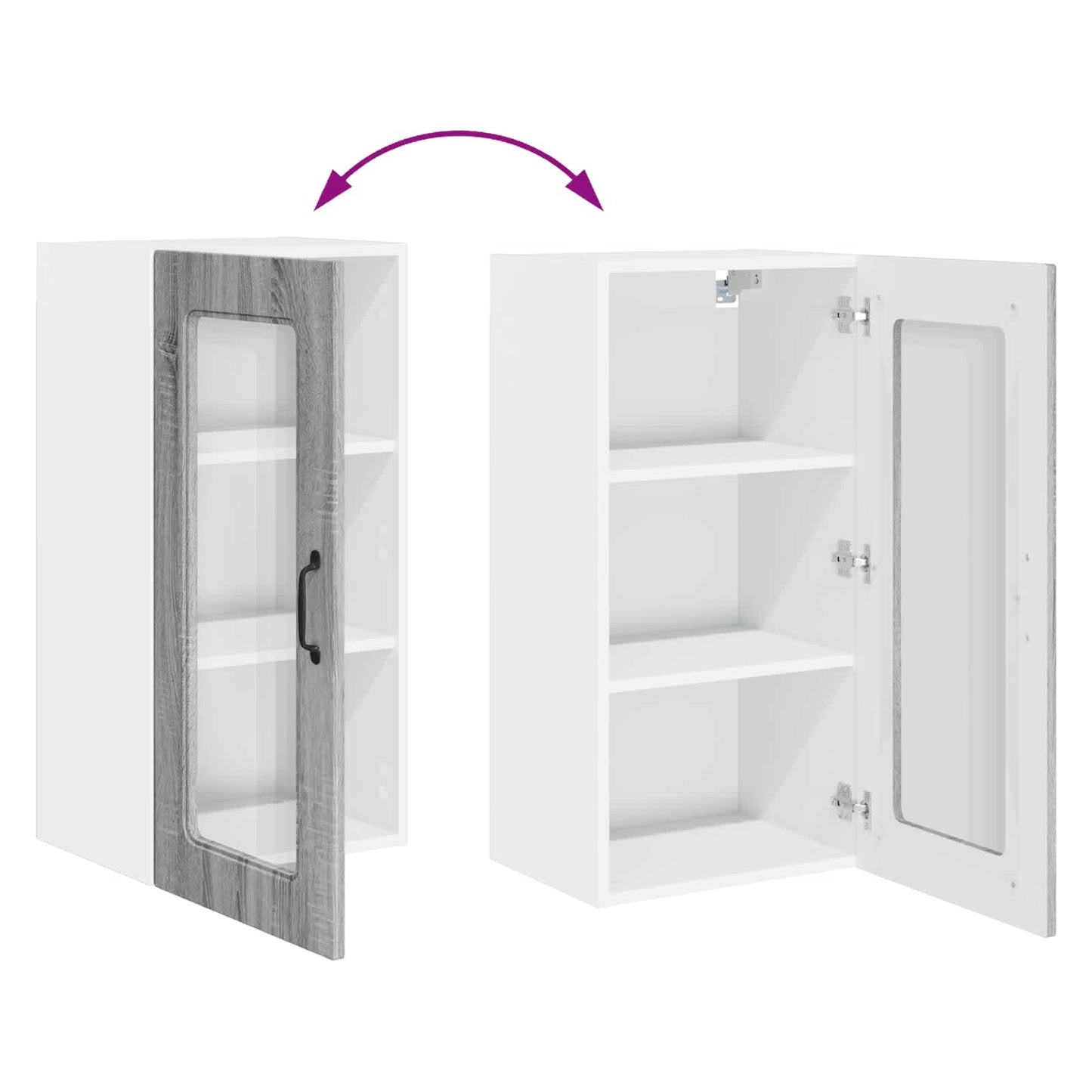 Dishwasher Panel Kalmar 2 pcs Grey Sonoma 40 x 31 x 80 cm