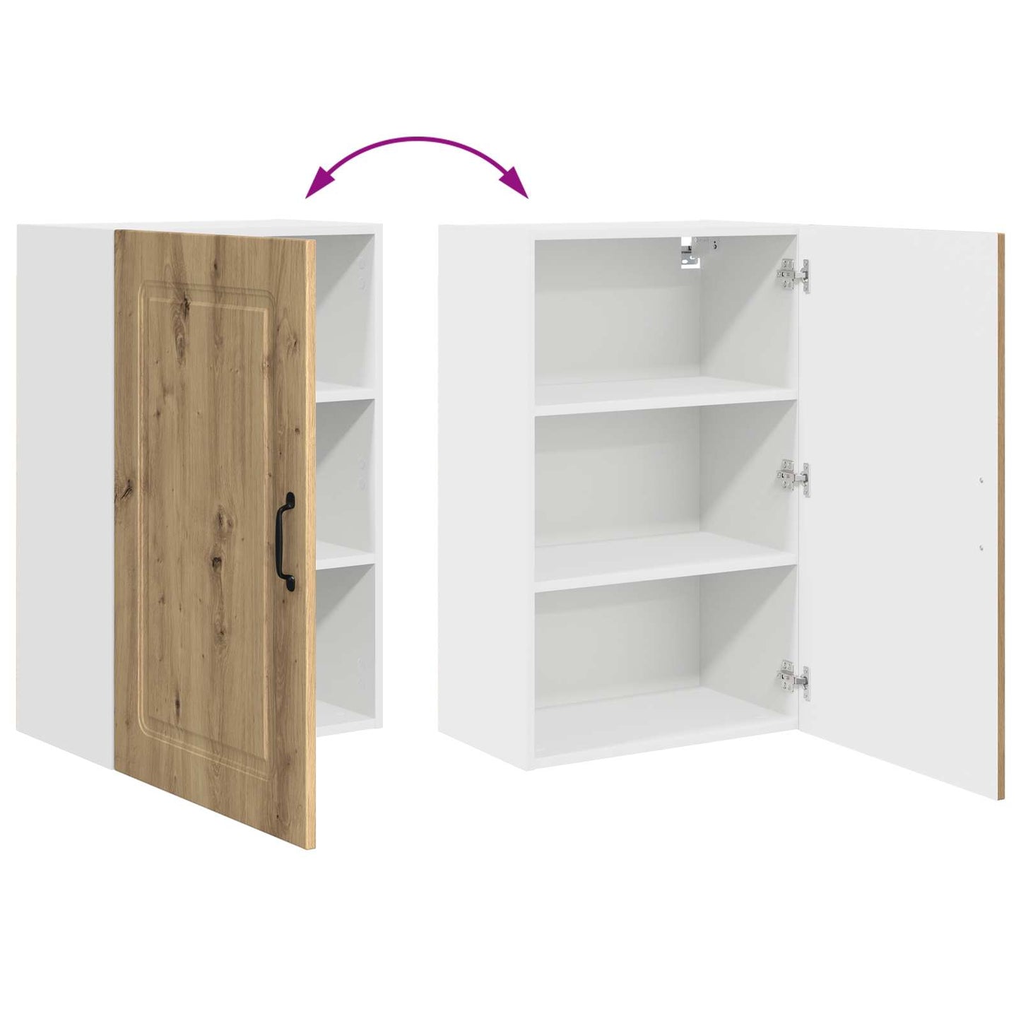 Dishwasher Panel Kalmar Artisan Oak 50 x 31 x 80 cm