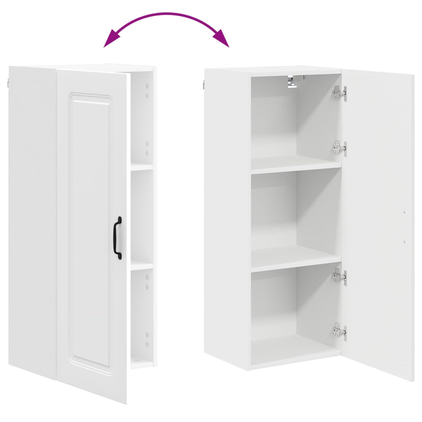 Dishwasher Panel Kalmar White 40 x 31 x 100 cm Engineered Wood