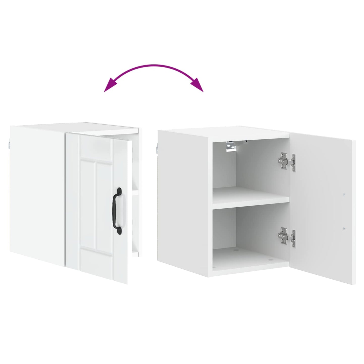 Wall Cabinet LUCCA High Gloss White 30 x 31 x 40 cm