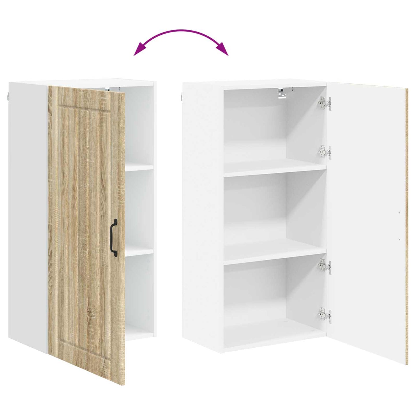 Wall Cabinet Lucca Sonoma Oak 50 x 31 x 100 cm Engineered Wood