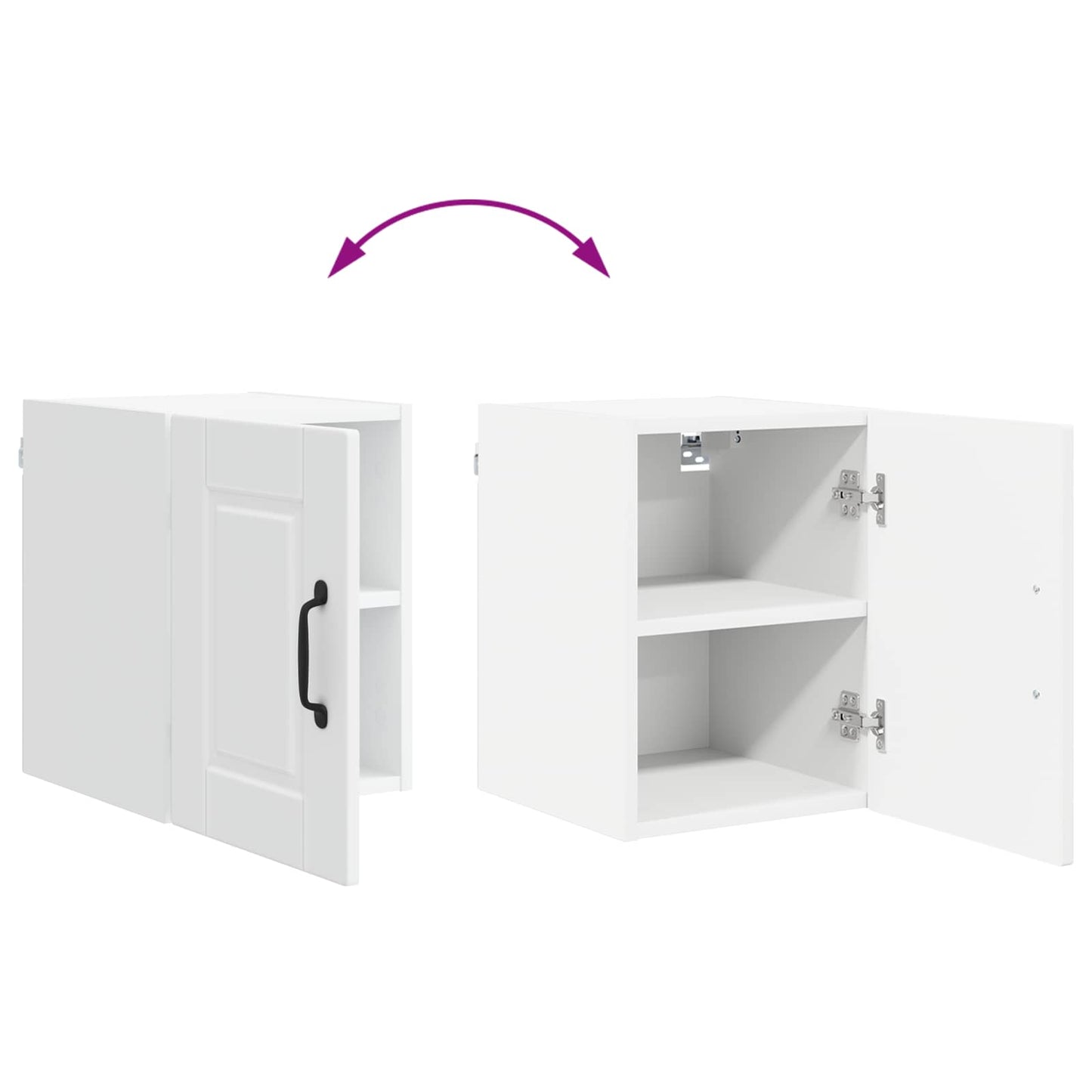 Wall Cabinet PORTO White 30 x 31 x 40 cm Engineered Wood