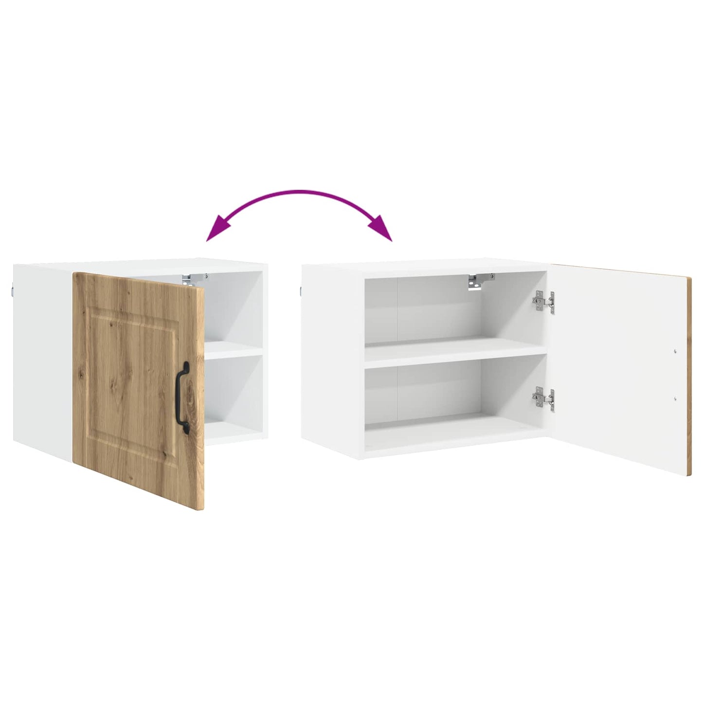 Wall Cabinet PORTO Artisan Oak 50 x 31 x 40 cm Engineered Wood