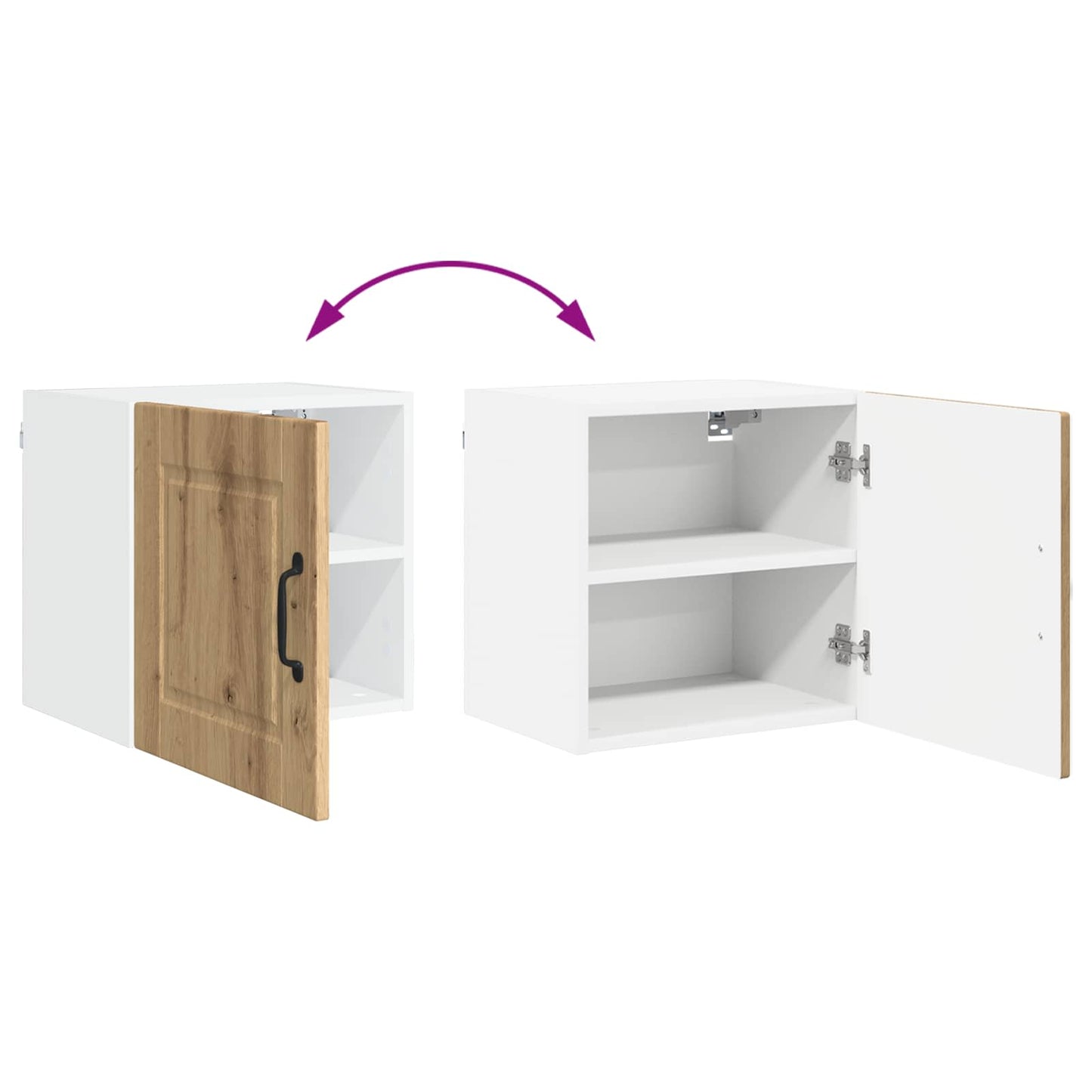 Wall Cabinet PORTO 2 pcs Artisan Oak 50 x 31 x 40 cm