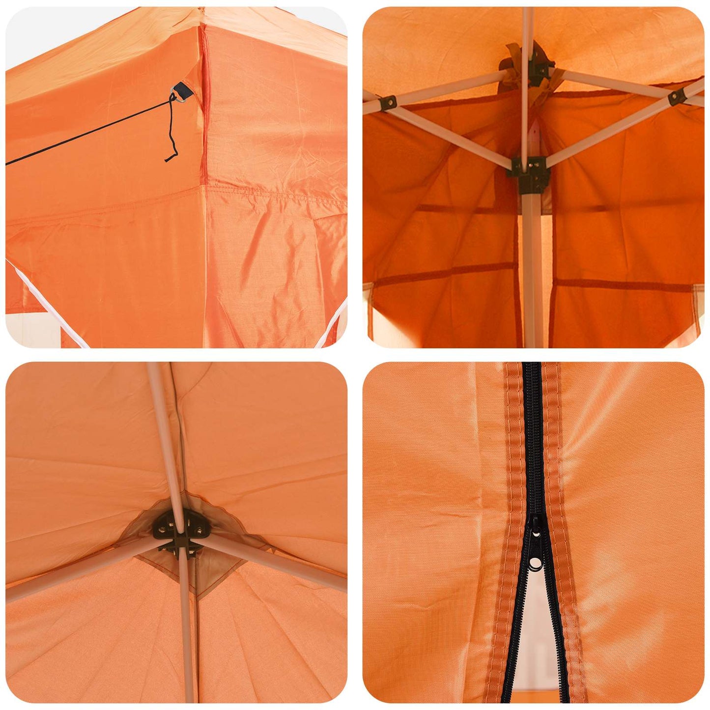 Pop-up Party Tent 575 x 288 x 245 cm Orange Oxford Fabric