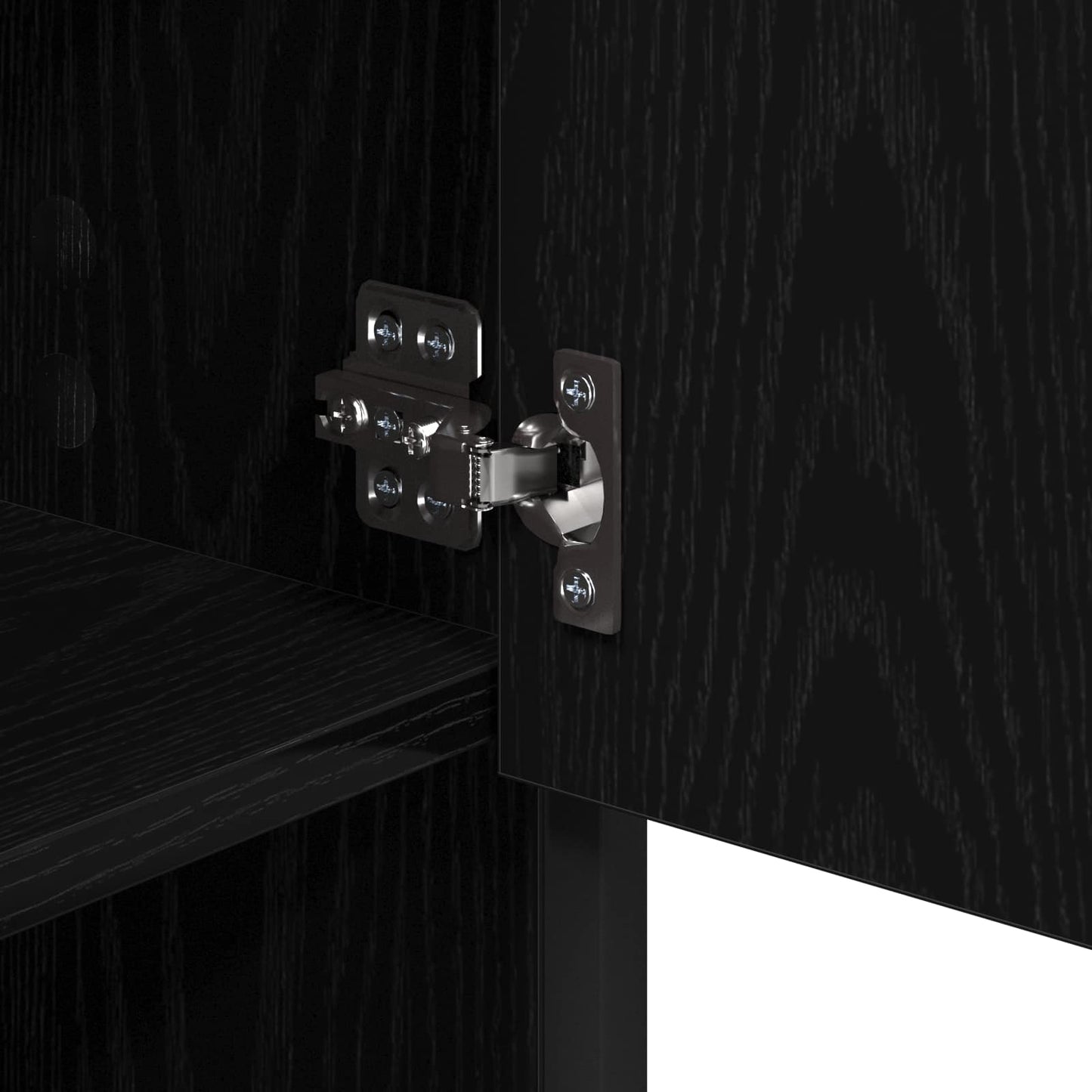 Bathroom Furniture Set 2 pcs Black Oak Engineered Wood