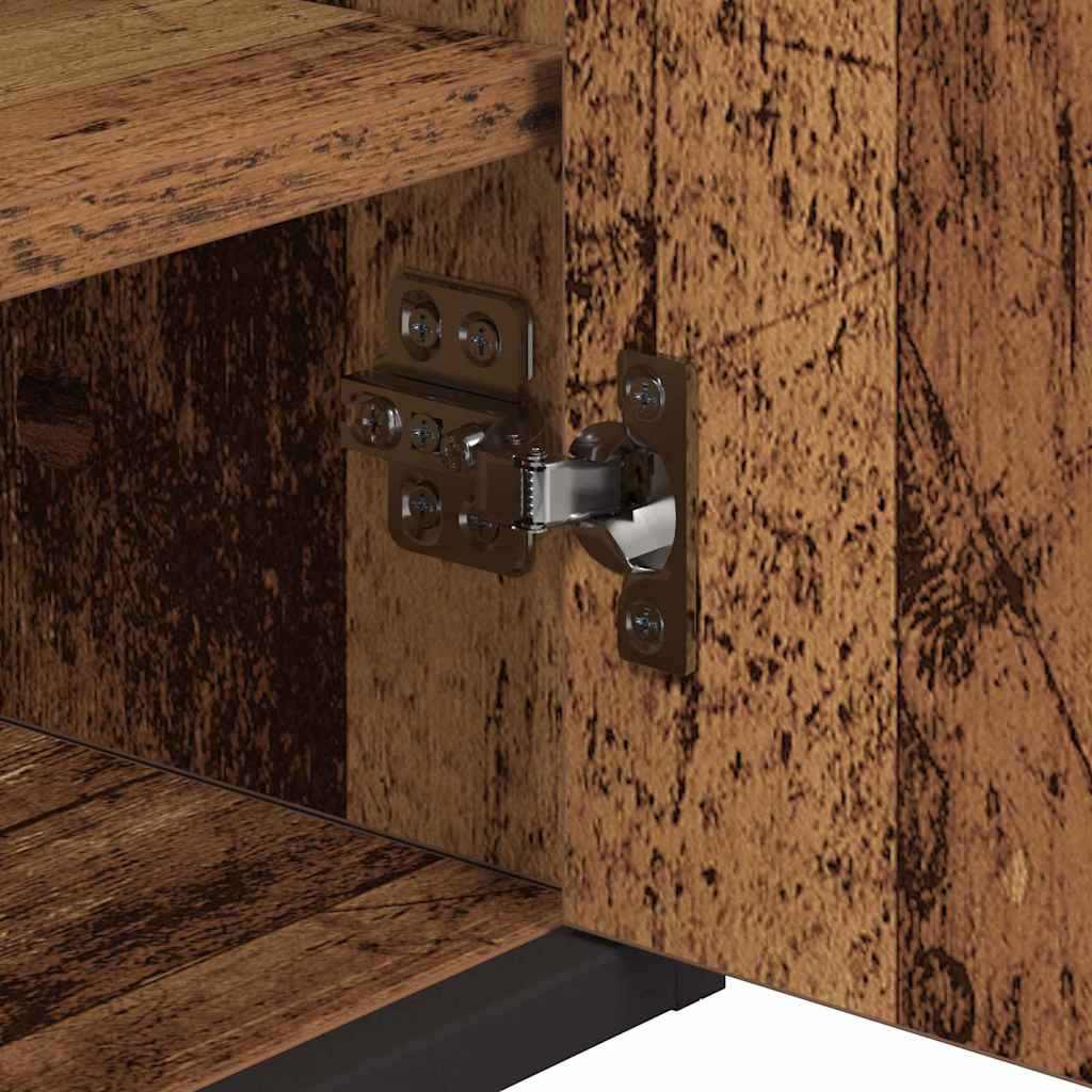 Bathroom Furniture Set 3 pcs Old Wood Engineered Wood