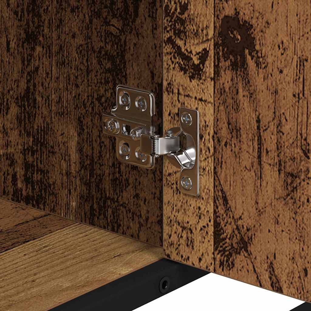 Bathroom Furniture Set 3 pcs Old Wood Engineered Wood
