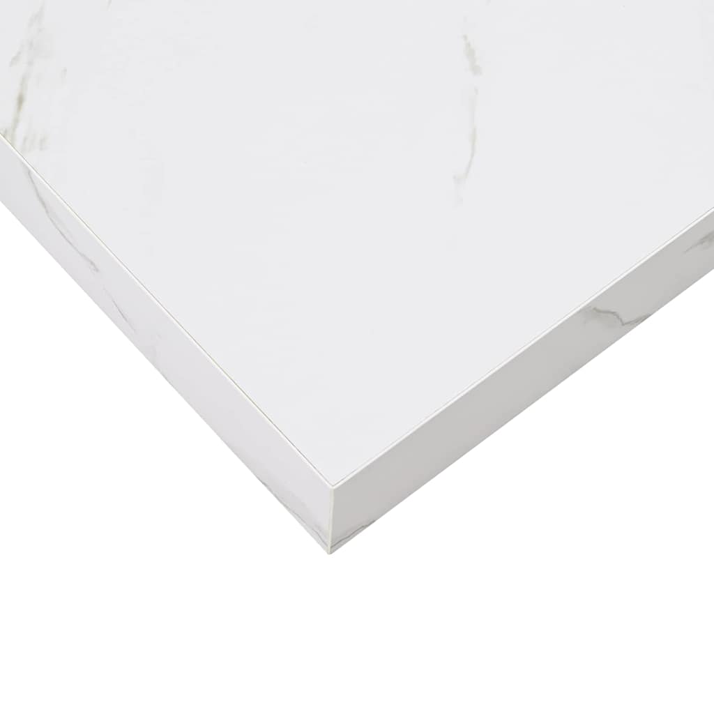 Wall Shelf 4 pcs White Marble 40 x 23.5 x 3.8 cm