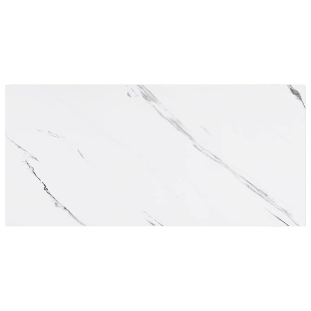 Wall Shelf 2 pcs White Marble 50 x 23.5 x 3.8 cm