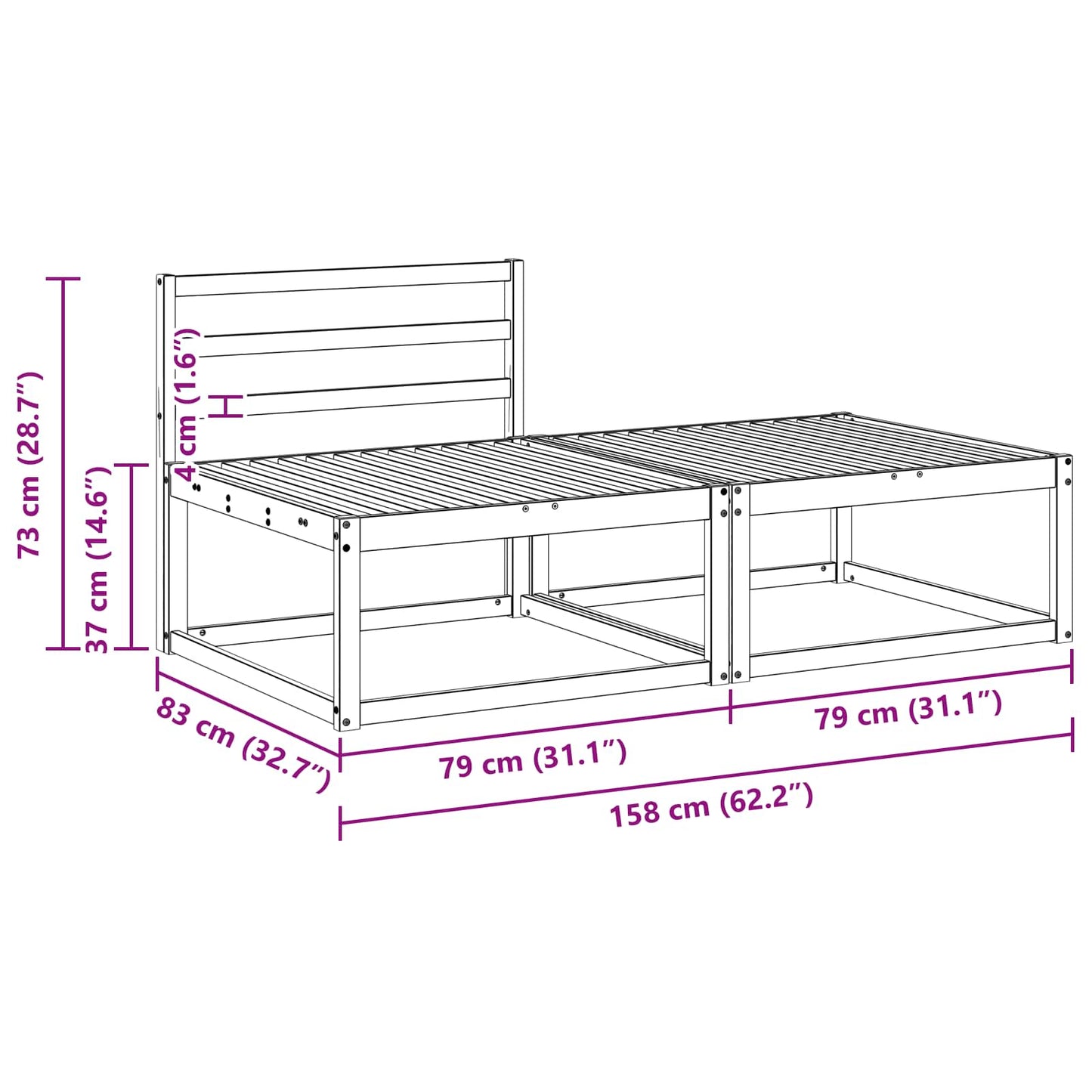 Sectional Sofa Units 2 Piece Natural