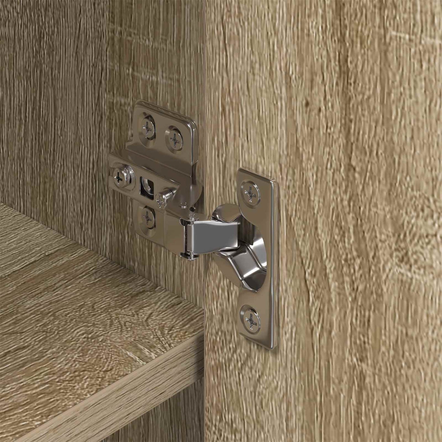 Shoe Cabinet with Door Sonoma 79 x 36 x 100 cm Engineered Wood