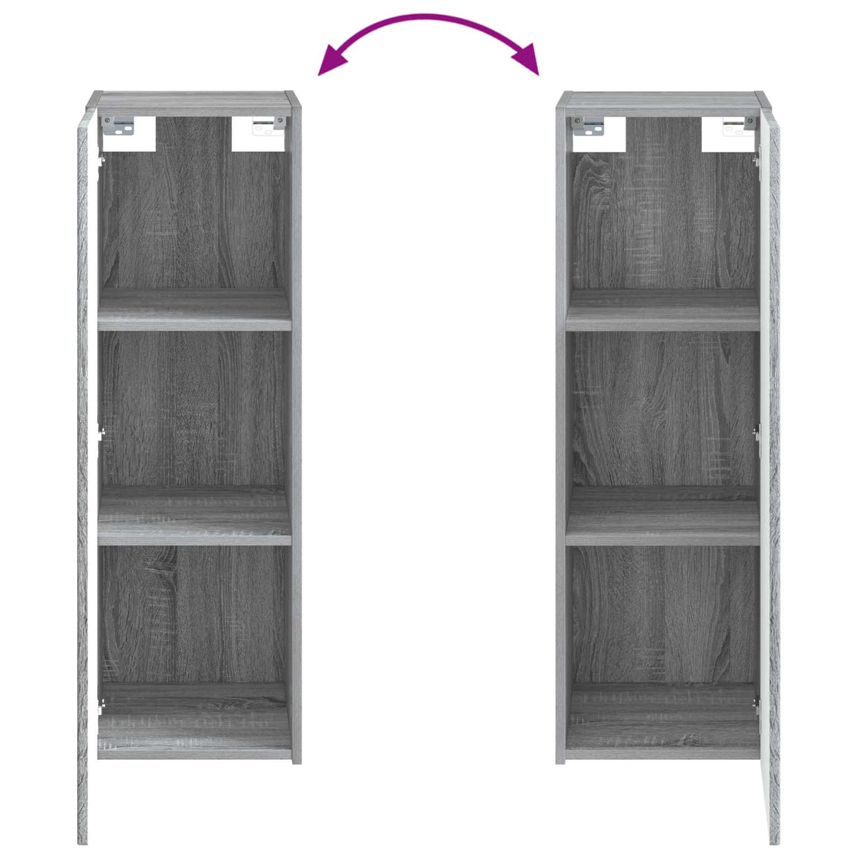 Bathroom Furniture Set 5 pcs Grey Sonoma 33 x 34.5 x 100 cm