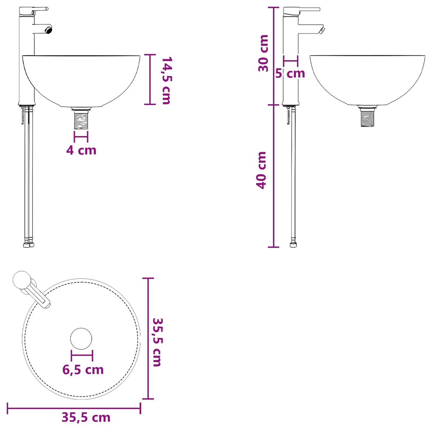 Wall-Mounted Sink Vanity Smoked Oak 49.5 x 41 x 64.5 cm