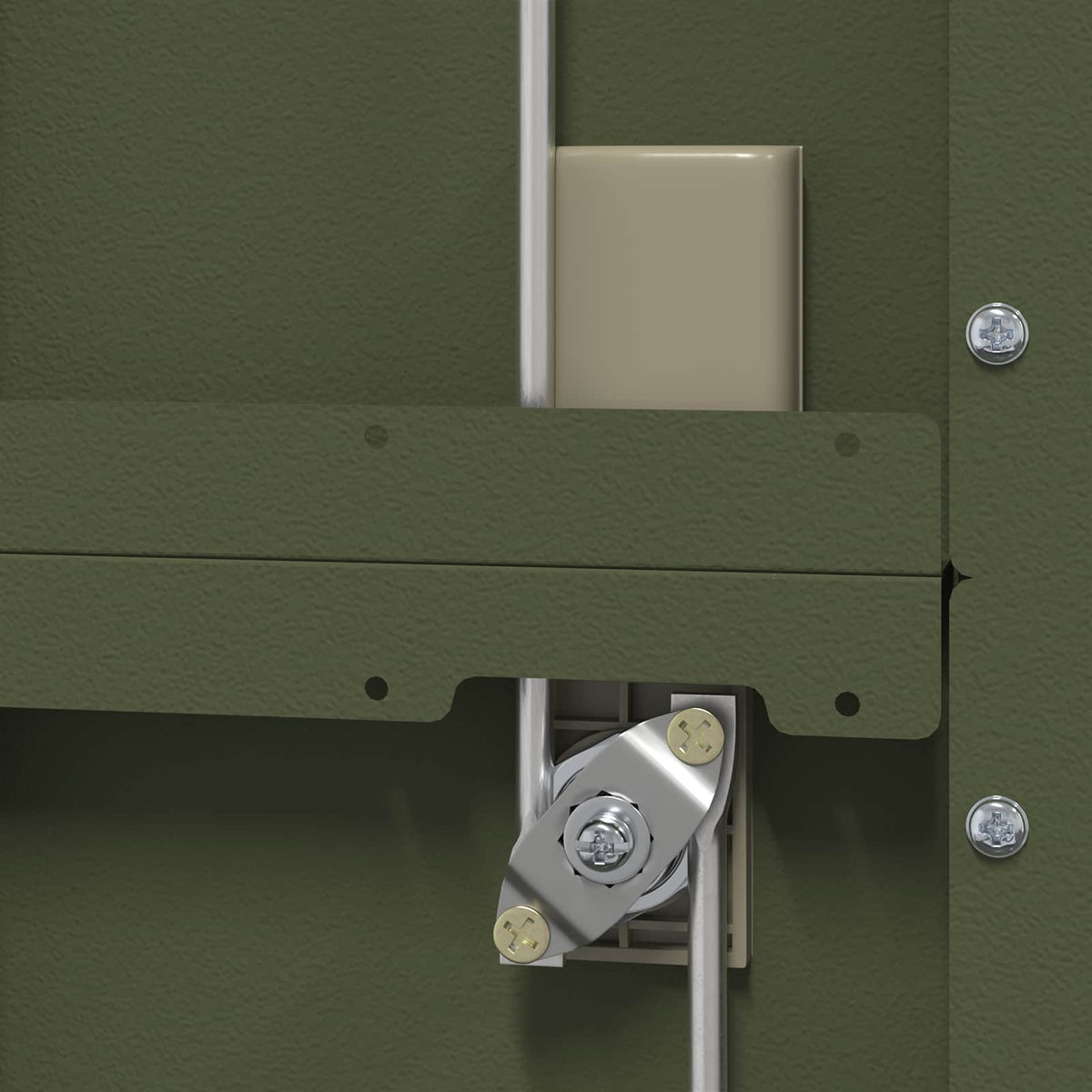 Storage Cabinet Olive Green 80 x 40 x180 cm Steel