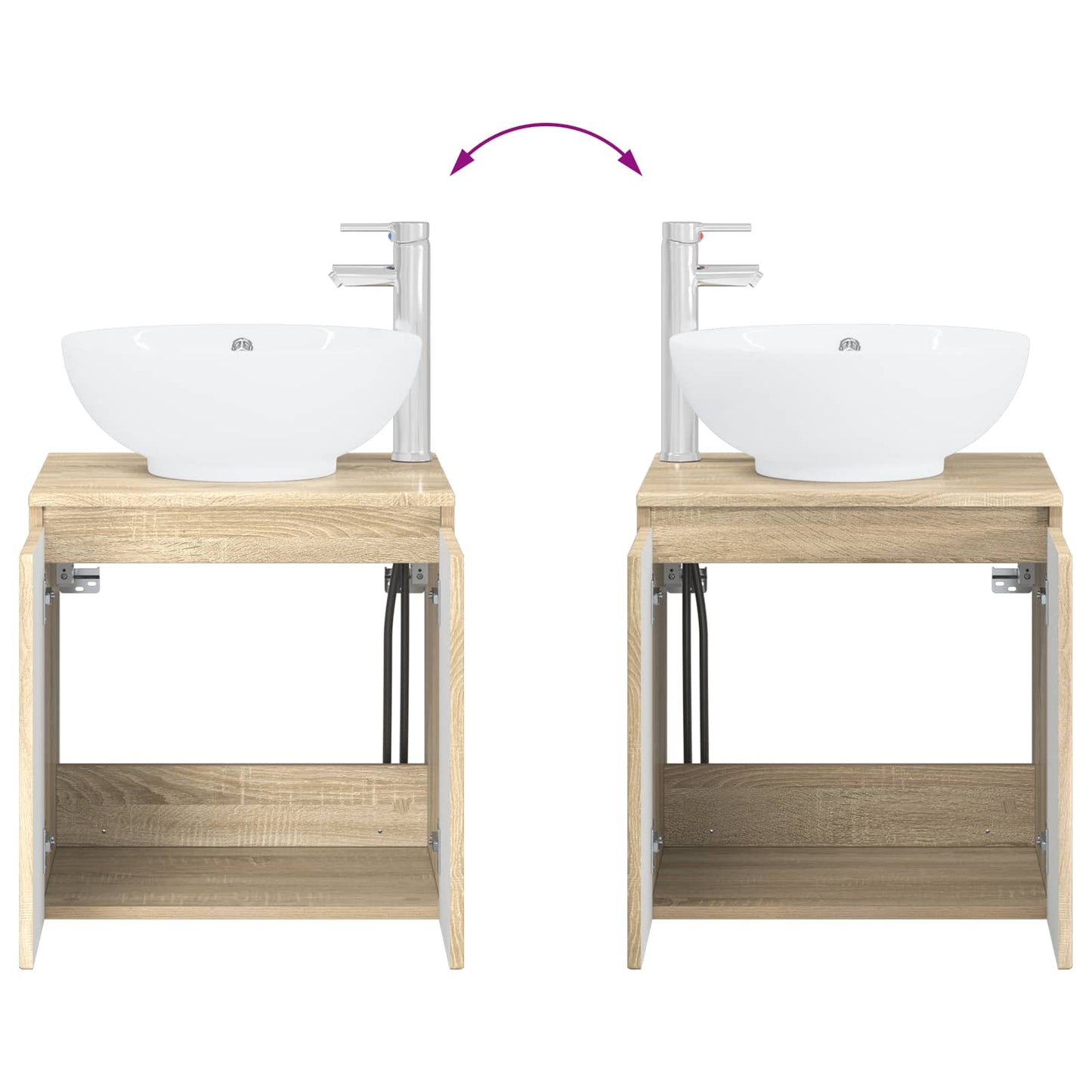 Bathroom Cabinet Set 5 pcs Sonoma Oak Engineered Wood
