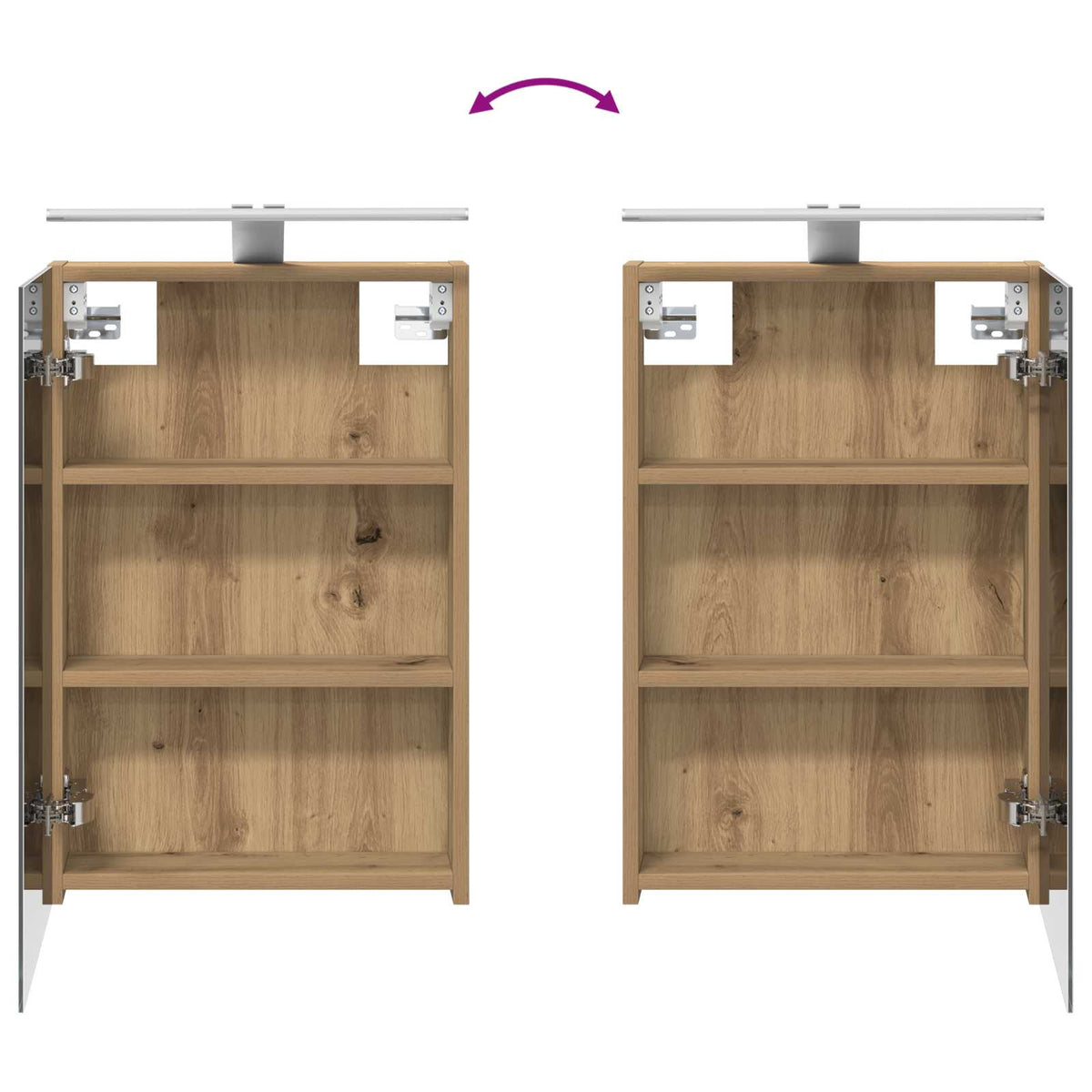 Bathroom Cabinet Set 4 pcs Artisan Oak Engineered Wood
