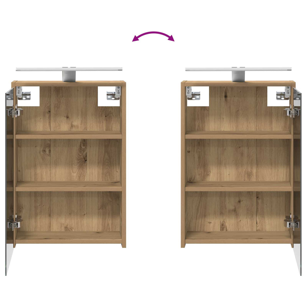 Bathroom Cabinet Set 4 pcs Artisan Oak Engineered Wood
