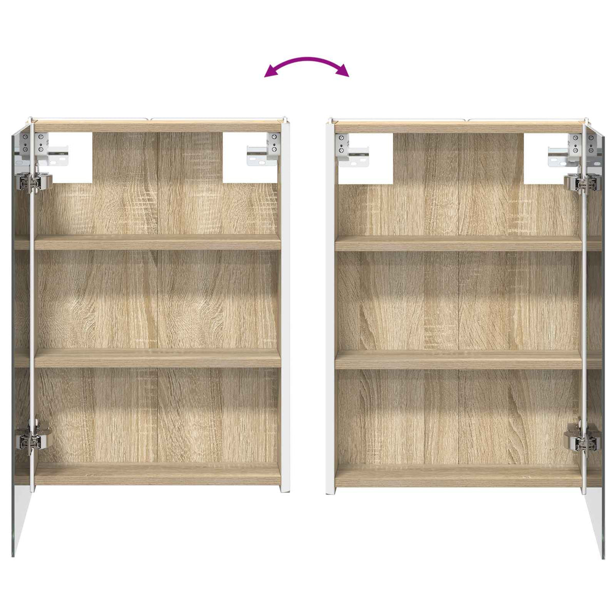 Bathroom Cabinet Set 4 pcs Sonoma Oak Engineered Wood