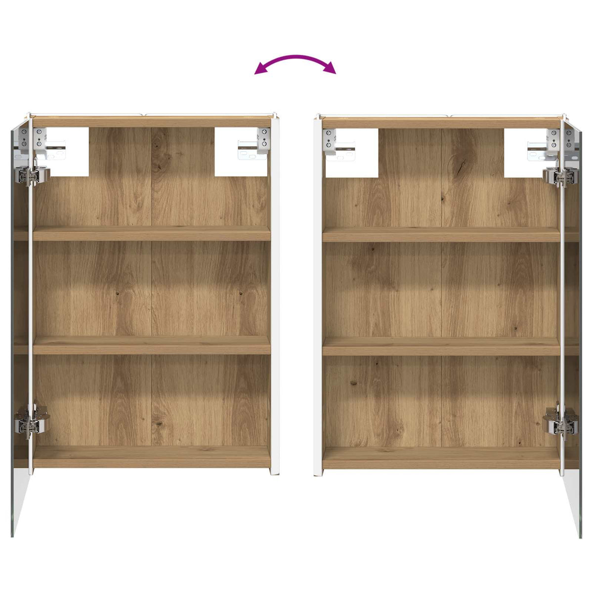 Bathroom Cabinet Set 4 pcs Artisan Oak Engineered Wood