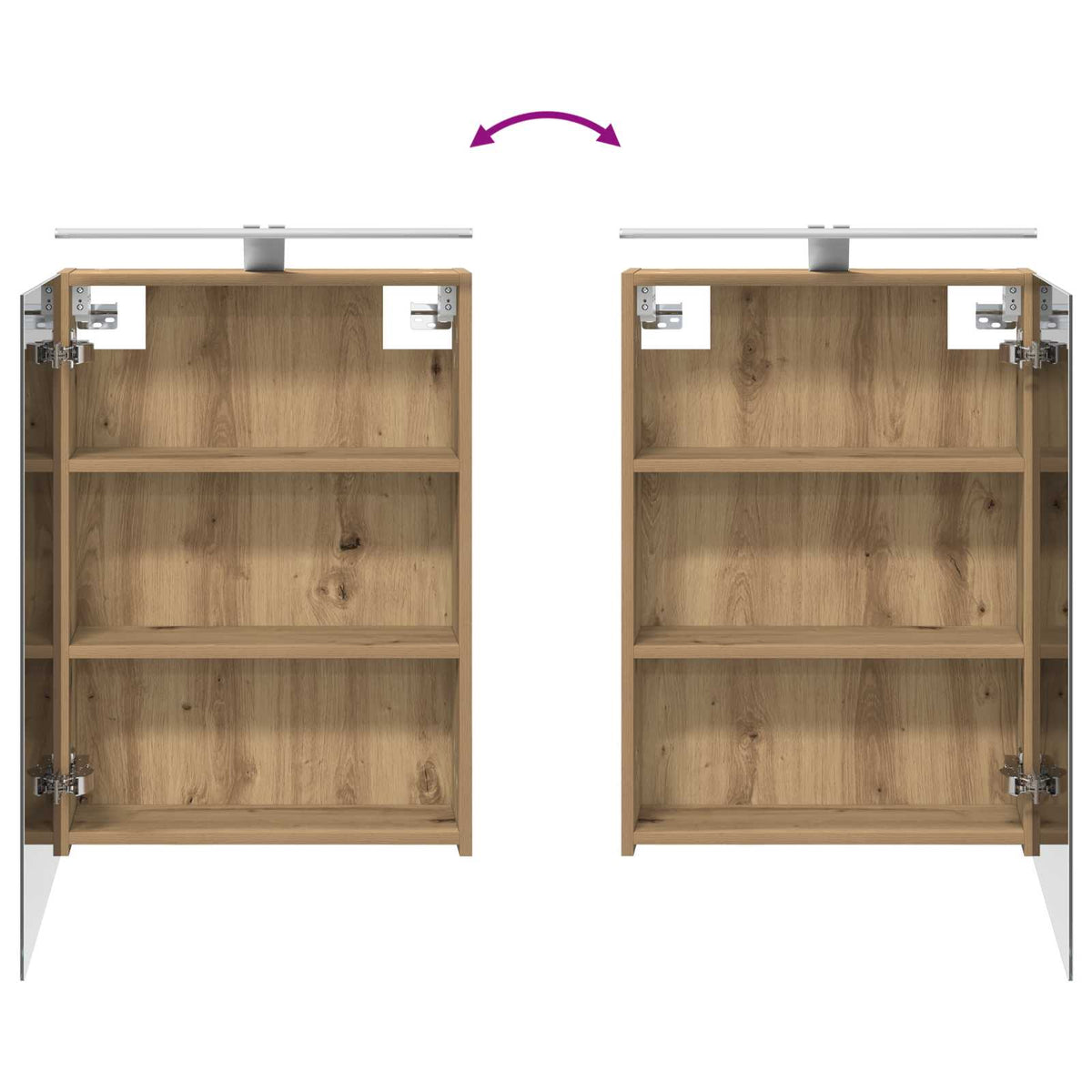 Bathroom Cabinet Set 4 pcs Artisan Oak Engineered Wood