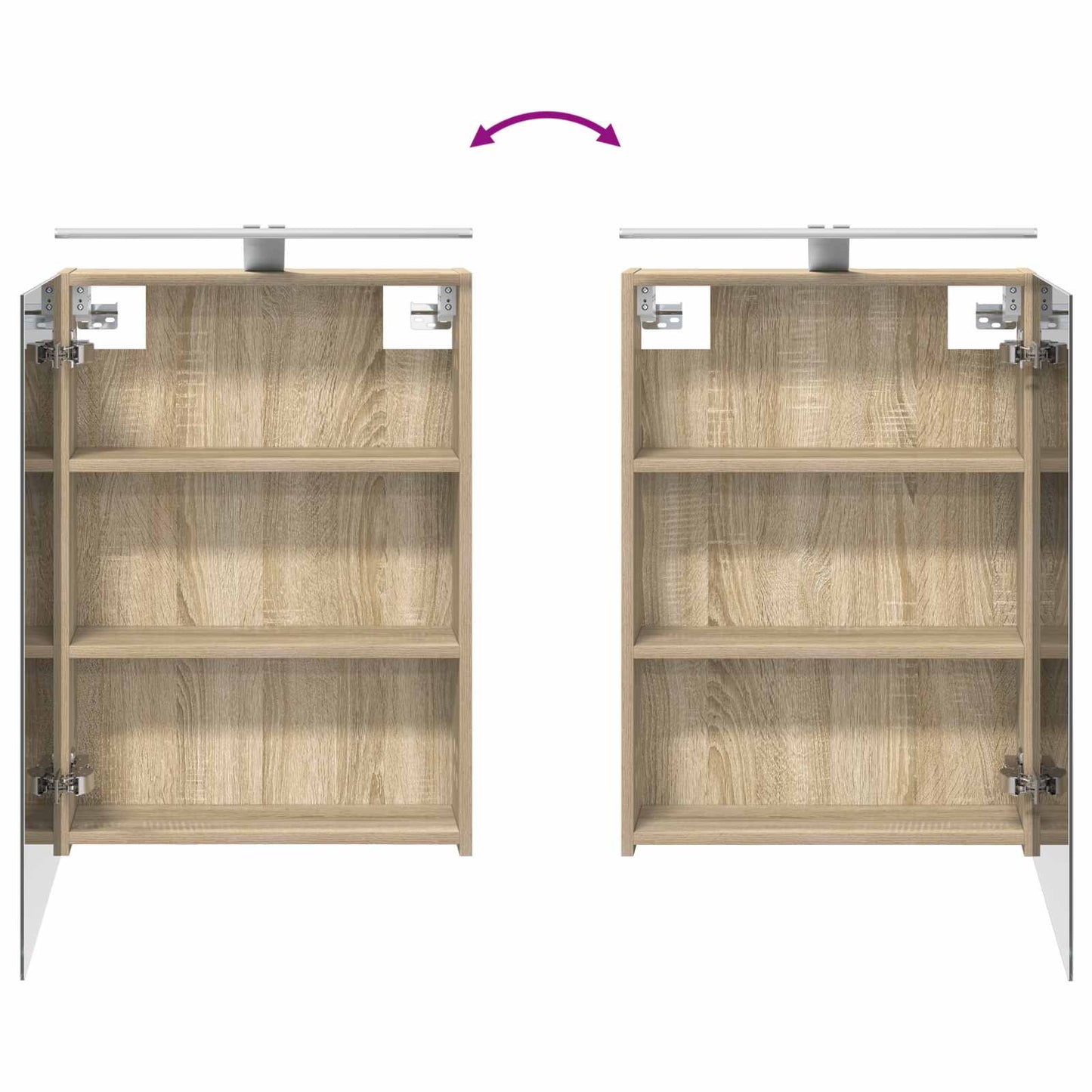 Bathroom Furniture Set 4 pcs Sonoma Oak
