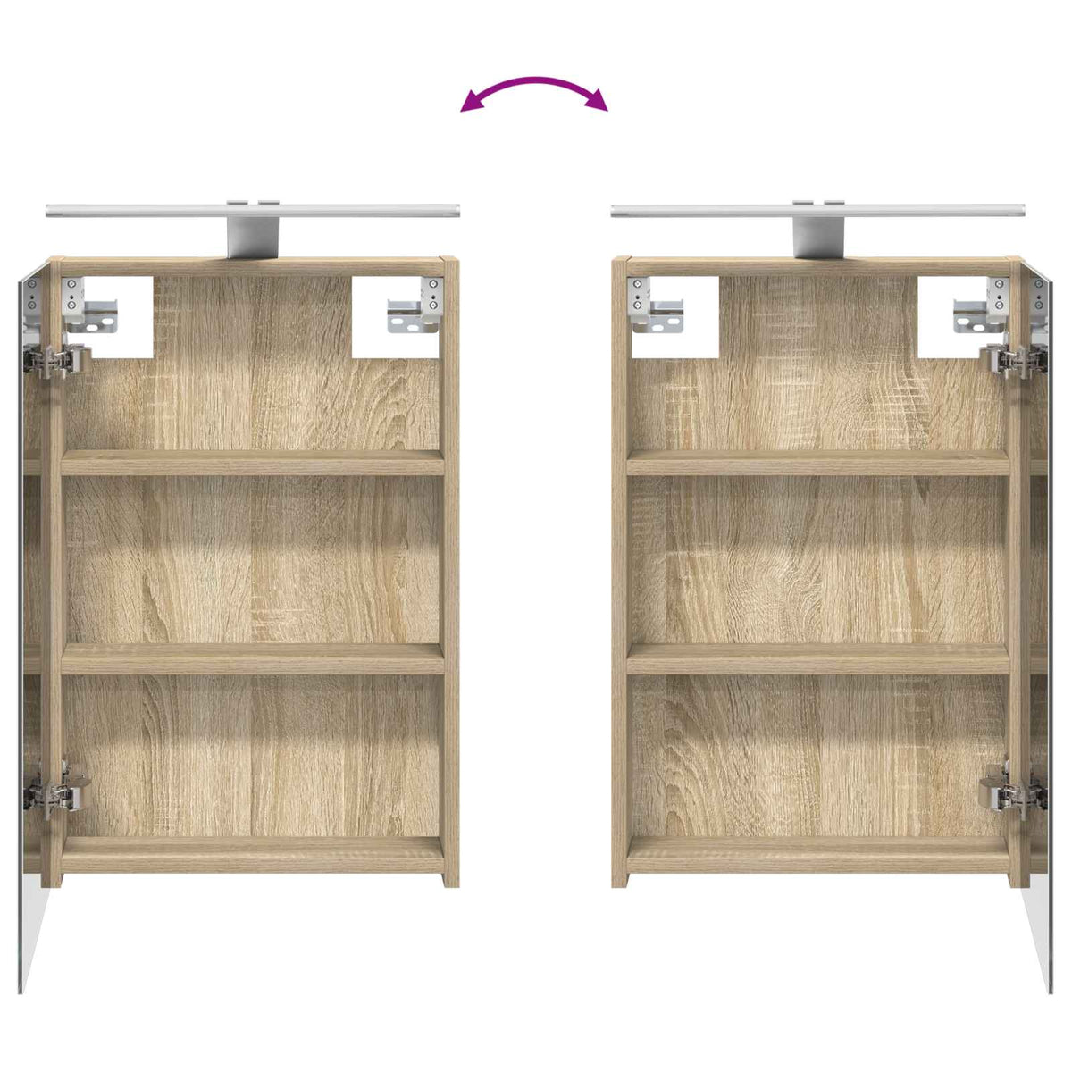Bathroom Furniture Set 4 pcs Sonoma Oak
