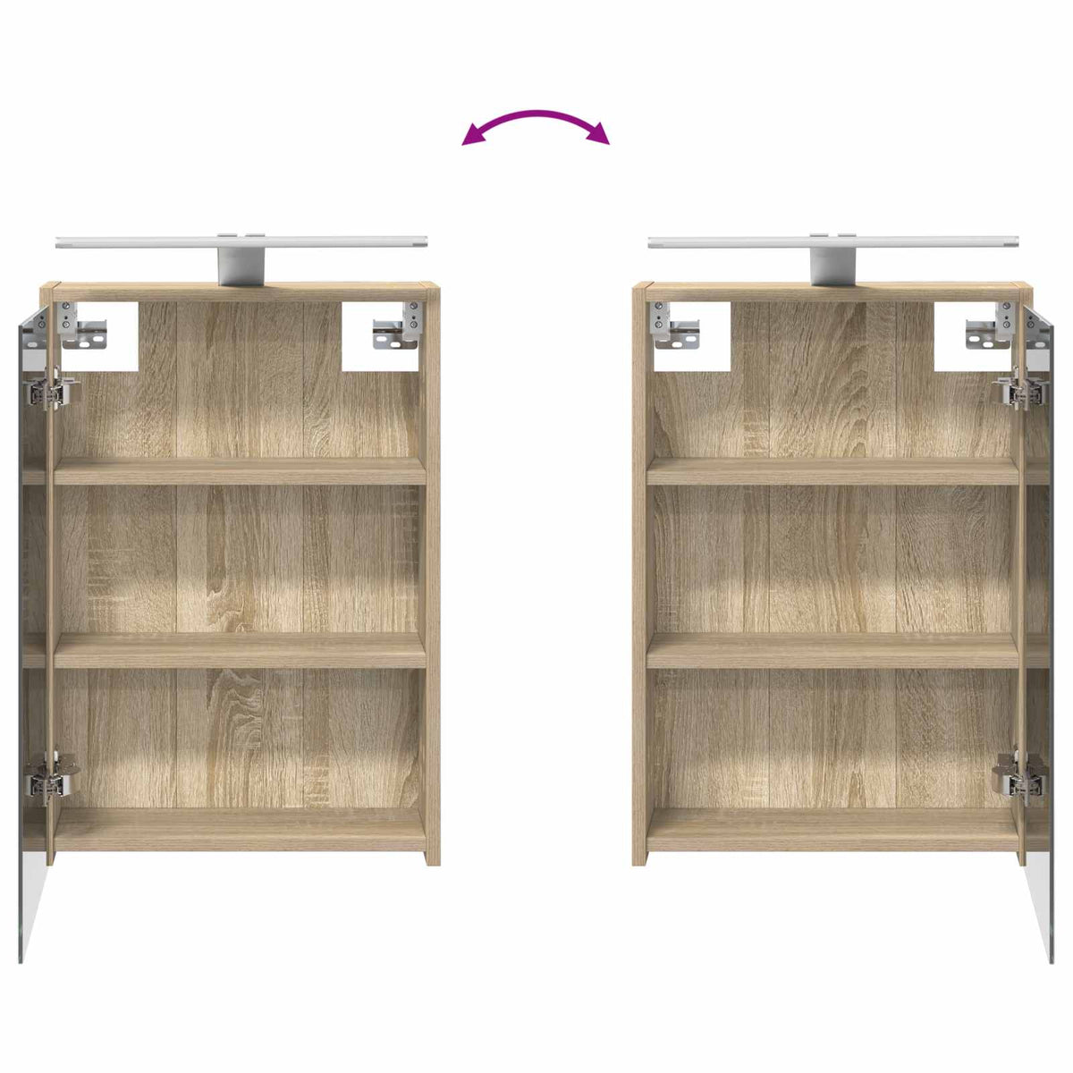 Bathroom Furniture Set 4 pcs Sonoma Oak