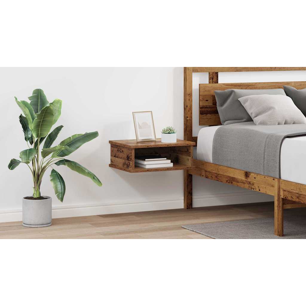 Bedside Table 2 pcs Old Wood 40 x 31 x 15 cm Engineered Wood