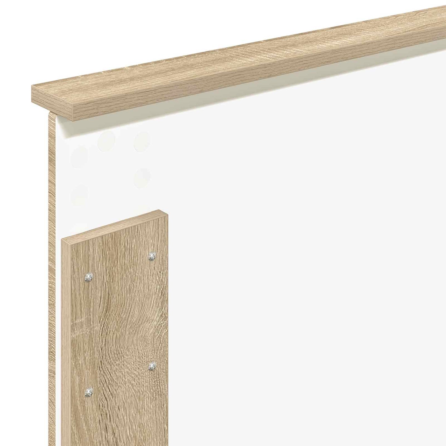 Bed Frame with Headboard Sonoma Oak 75 x 190 cm Engineered wood