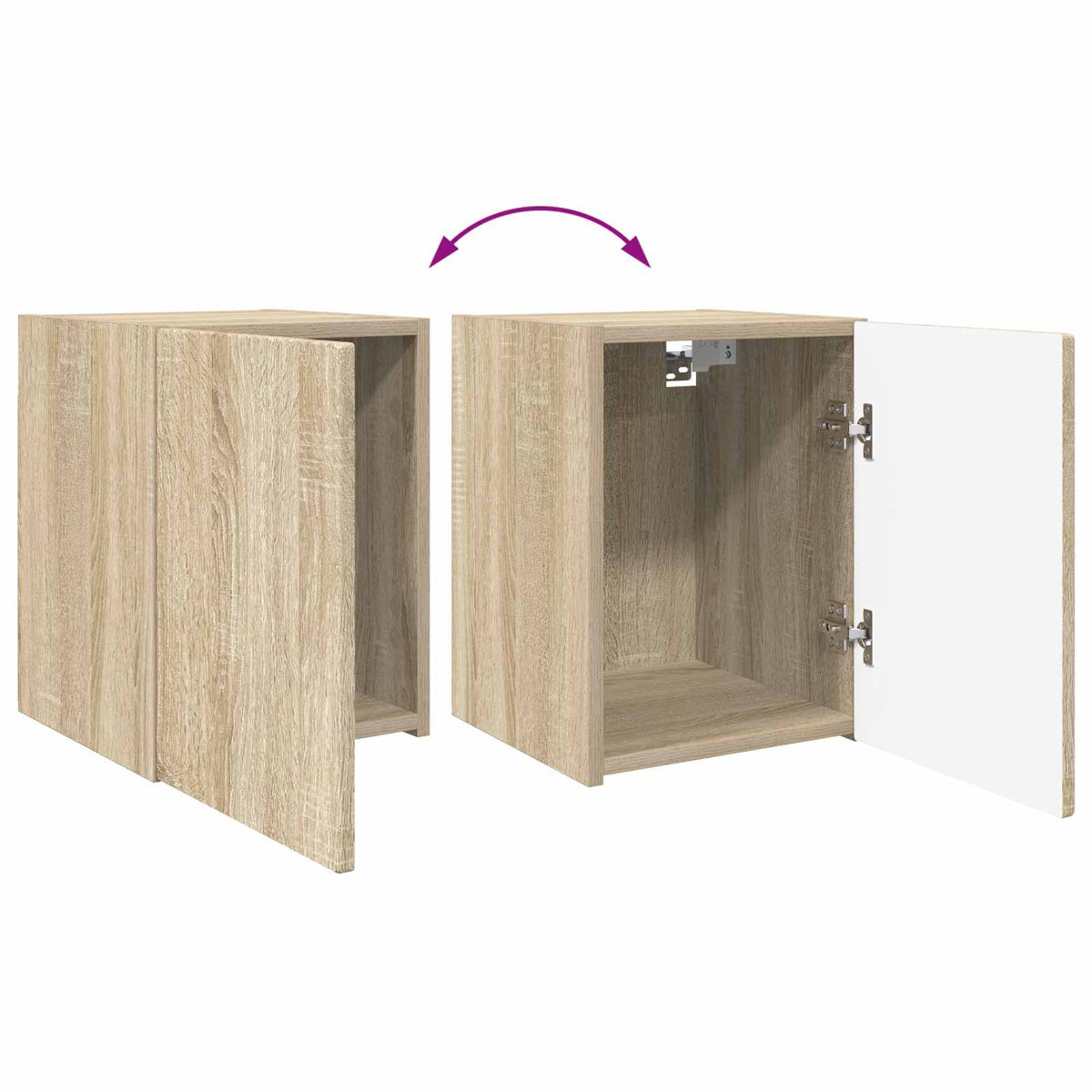 TV Cabinet Set 4 pcs Sonoma Oak Engineered Wood