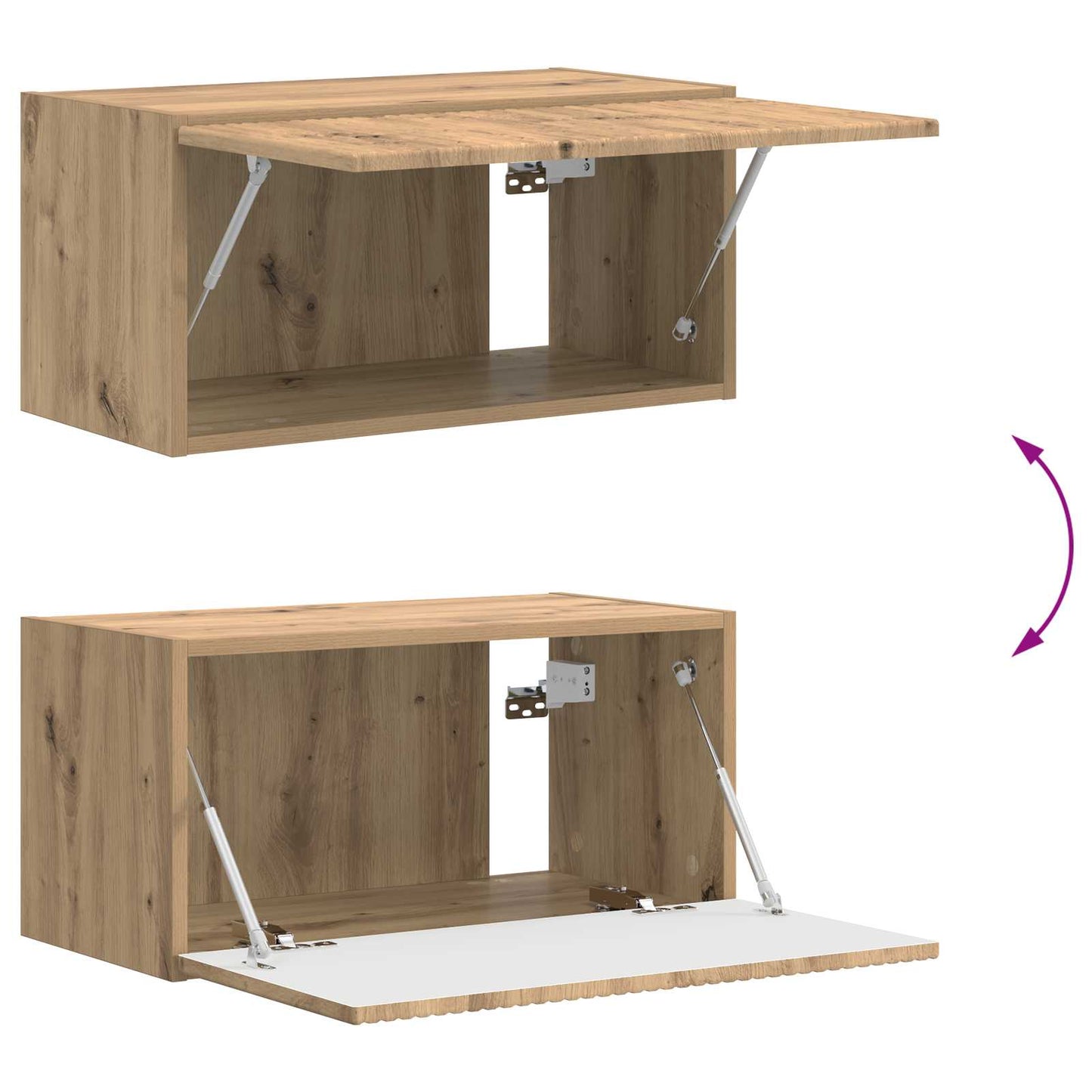 TV Cabinet Set 4 pcs Artisan Oak Engineered Wood