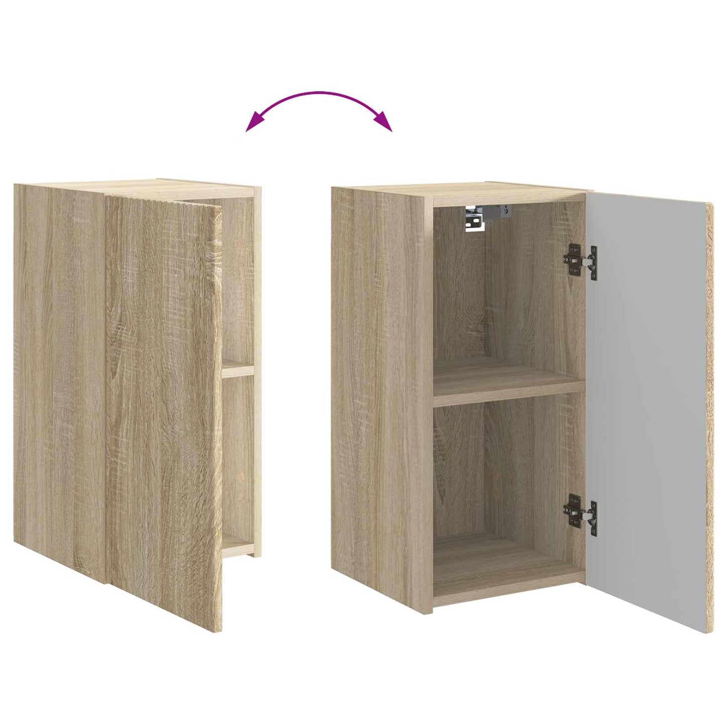 TV Cabinet Set 6 pcs Sonoma Oak Engineered Wood