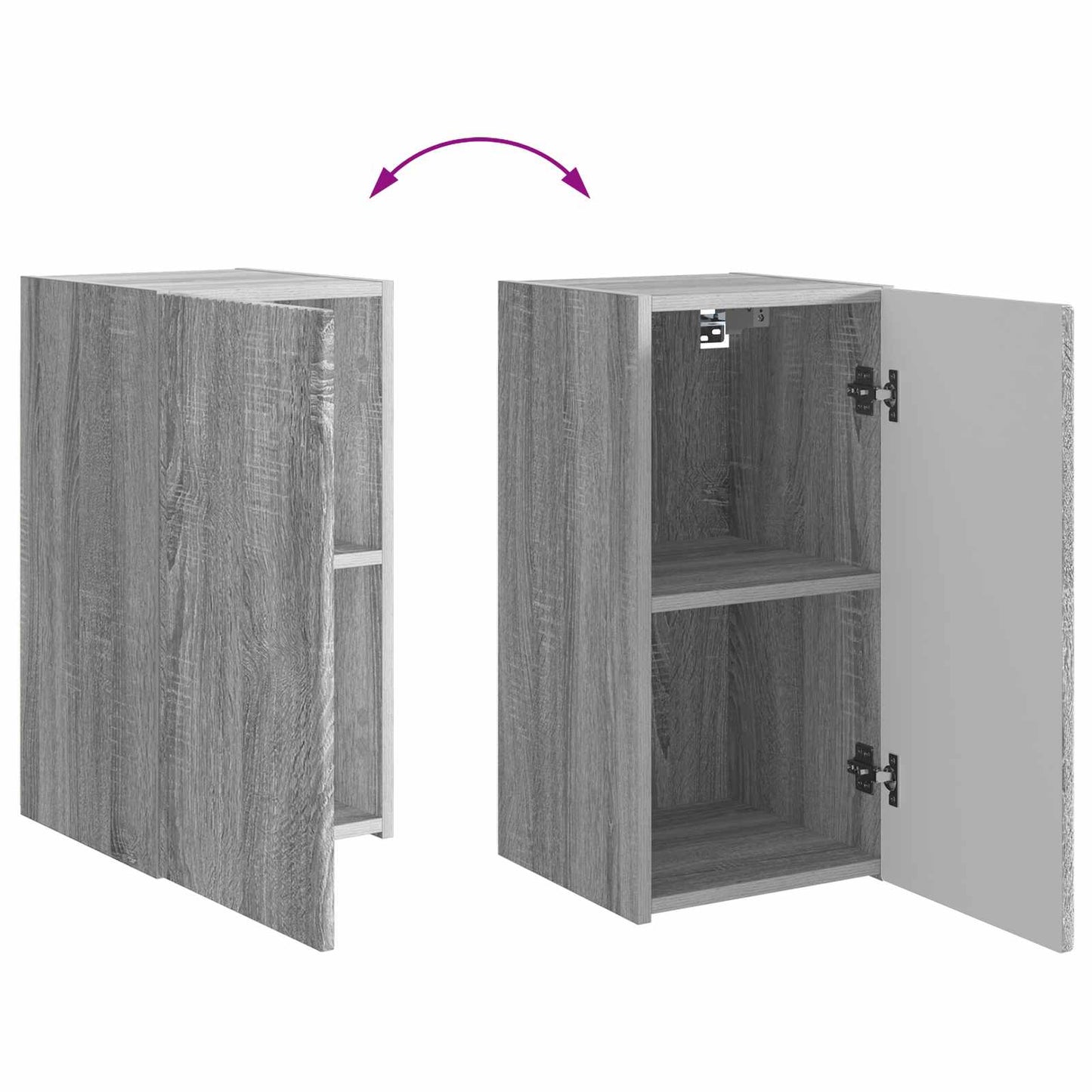 TV Cabinet Set 6 pcs Grey Sonoma Engineered Wood