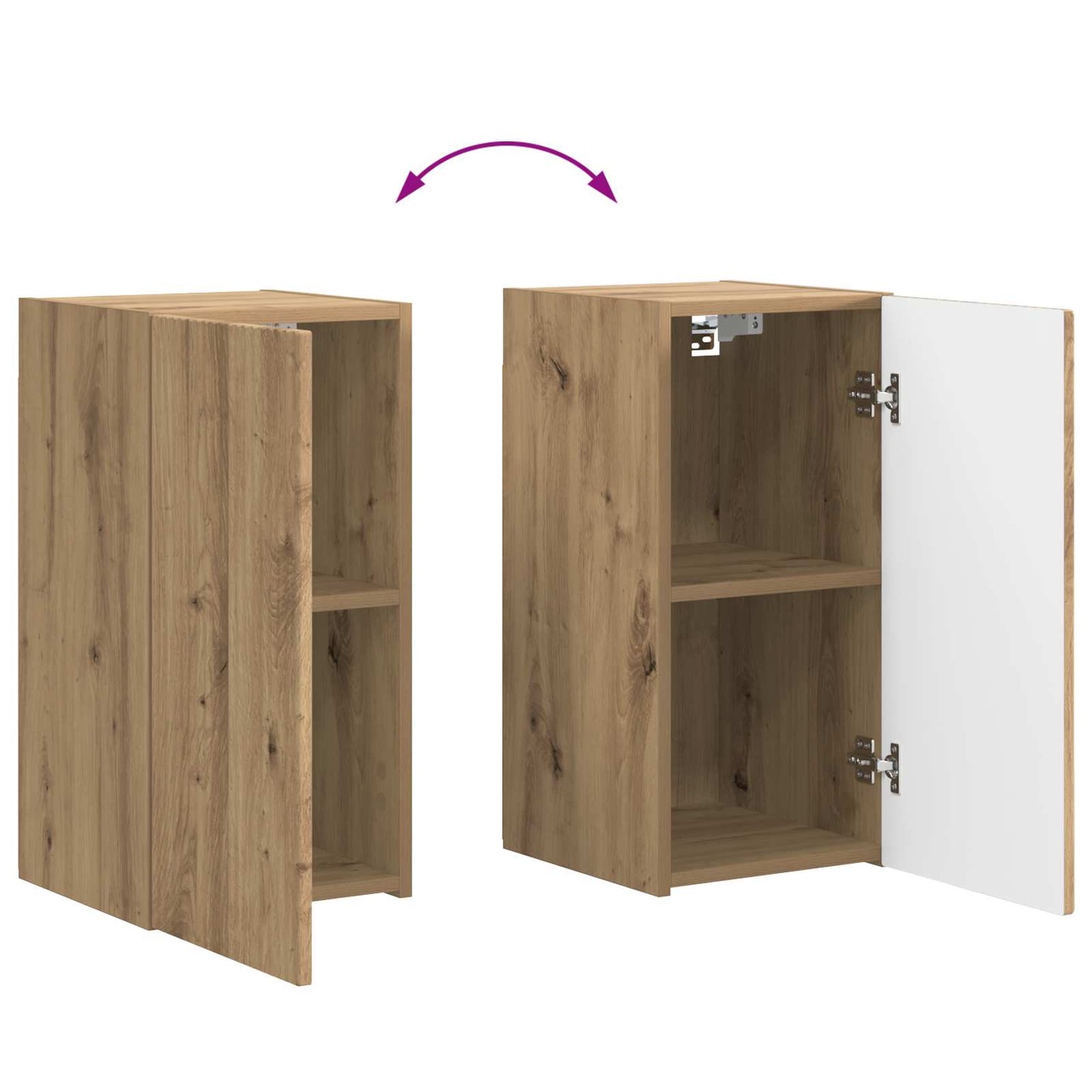 TV Cabinet Set 6 pcs Artisan Oak Engineered Wood