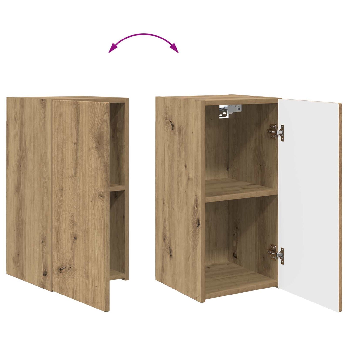 TV Cabinet Set 4 pcs Artisan Oak Engineered Wood