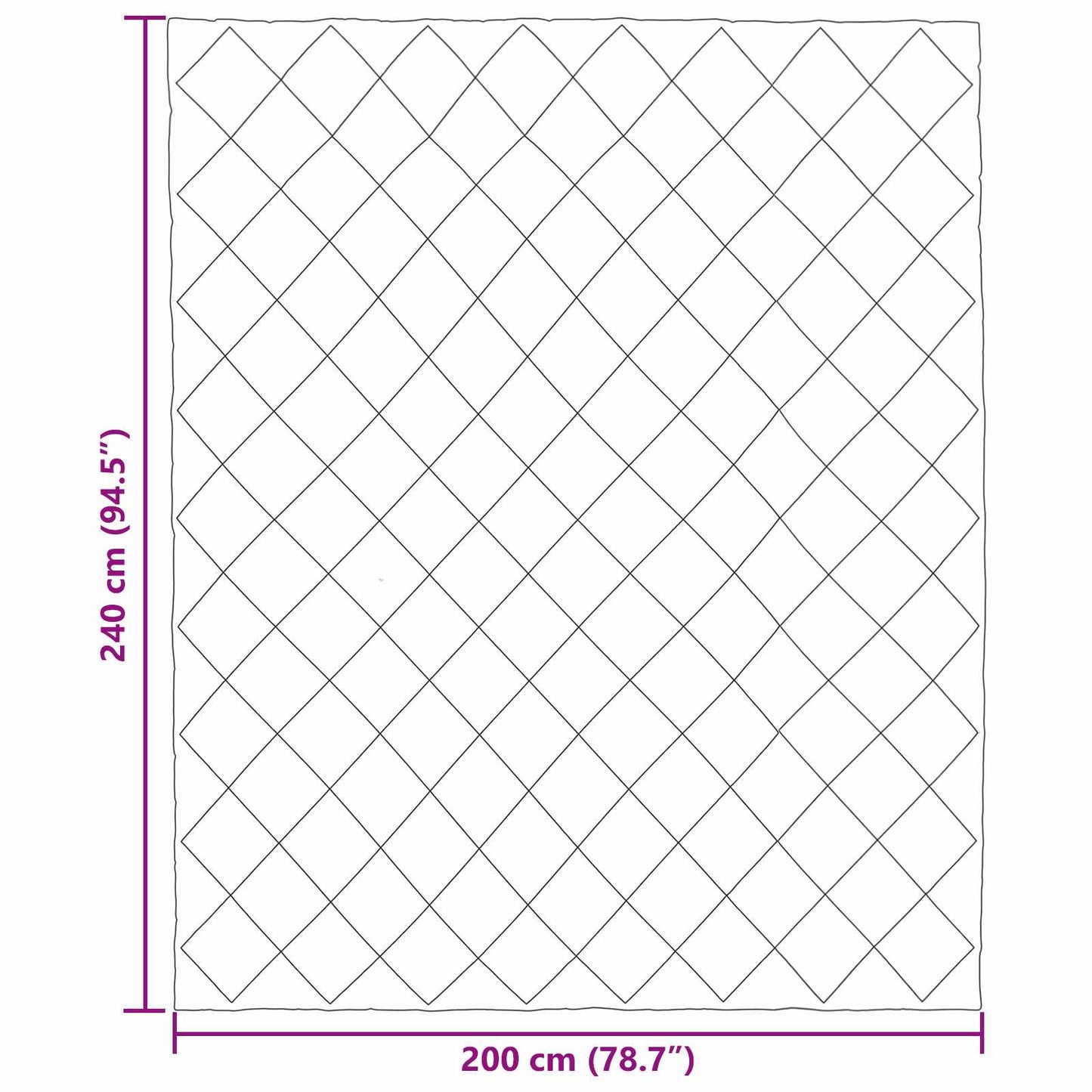 Summer Duvet 240 x 200 cm Summer 200 gsm Black