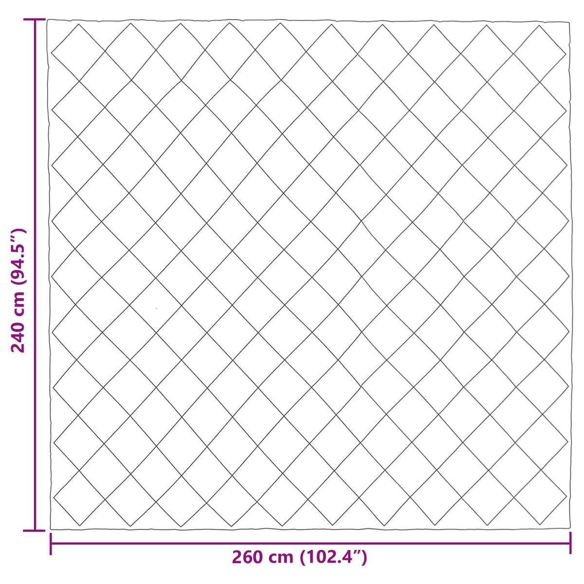 Winter Duvet 240 x 260 cm 450 gsm Microfiber (100% Polyester)