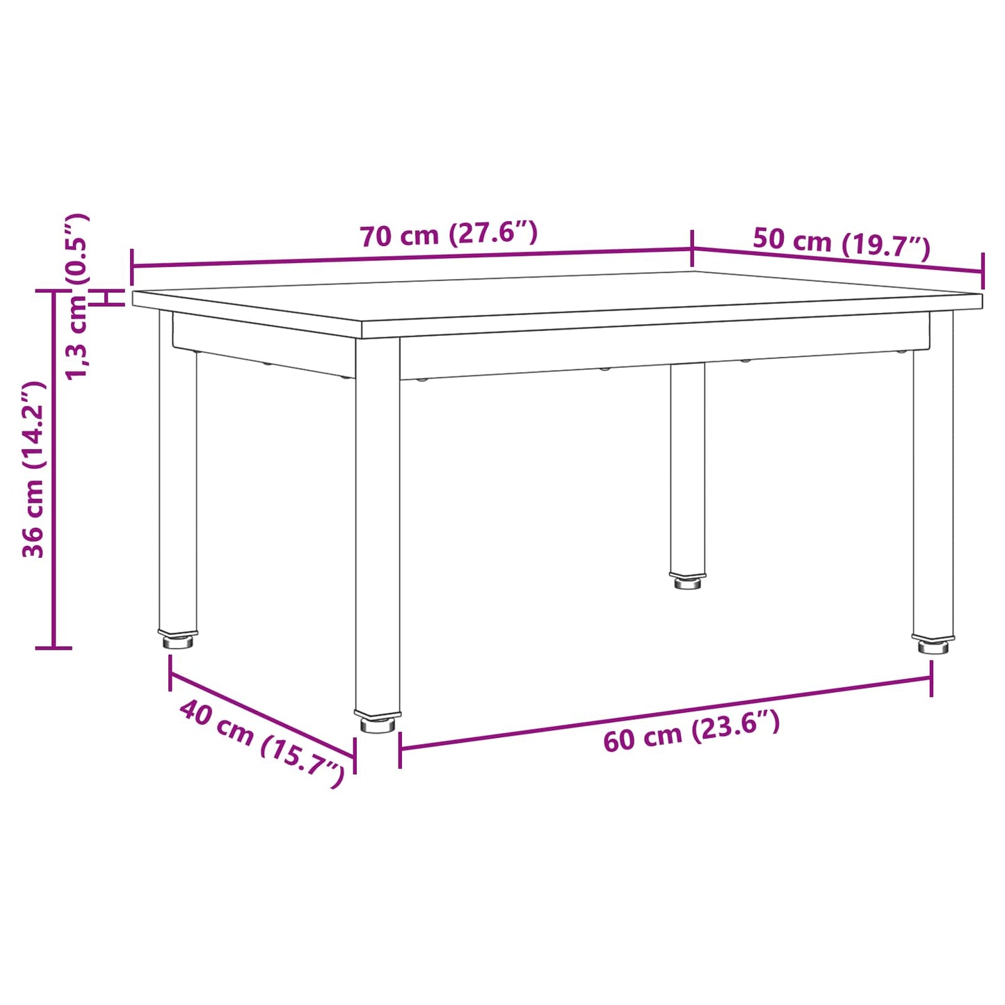 Coffee Table Grey Sonoma 70 x 50 x 36 cm Engineered Wood