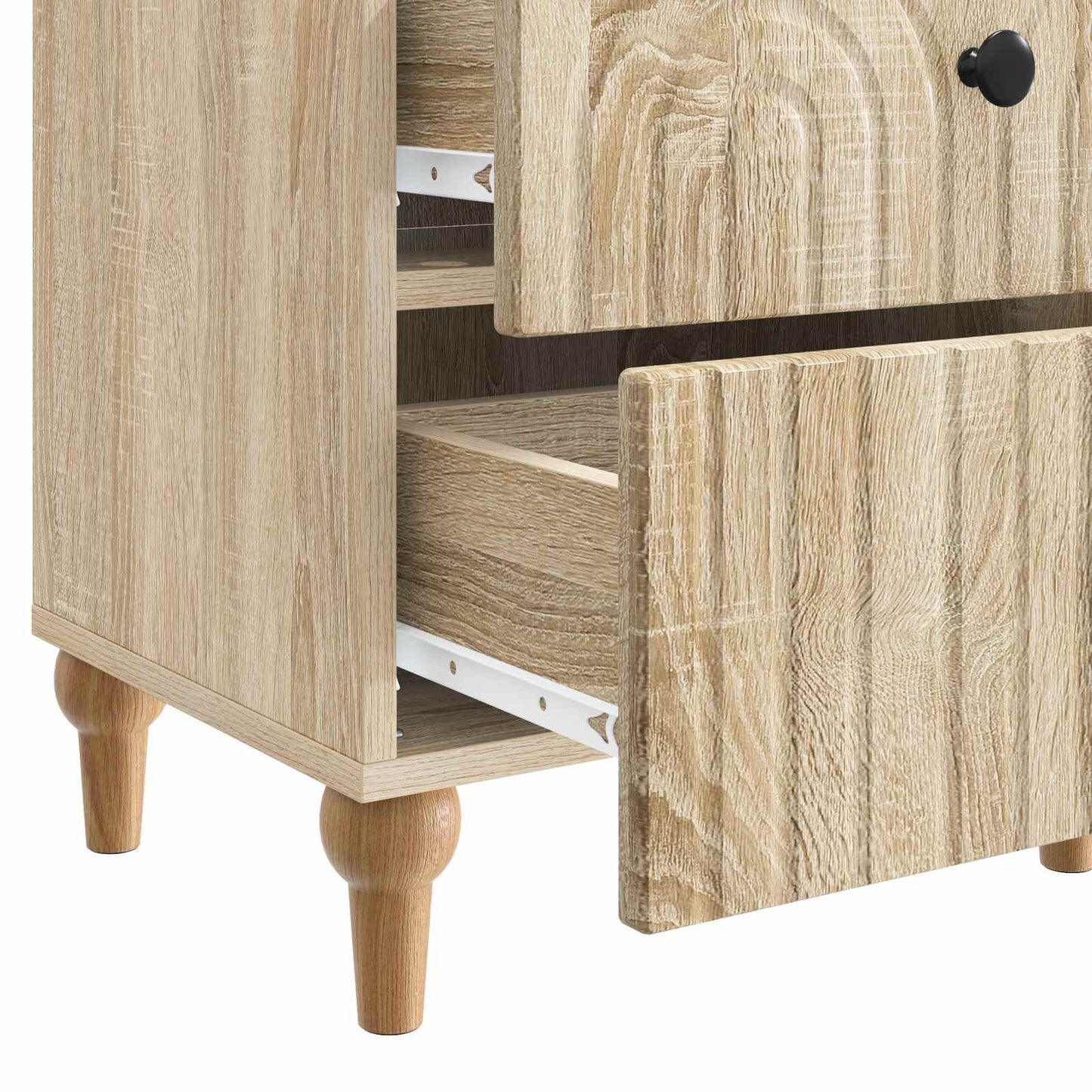 Bedside Cabinet with Drawer 2 pcs Sonoma Oak 43 x 34.5 x 48 cm