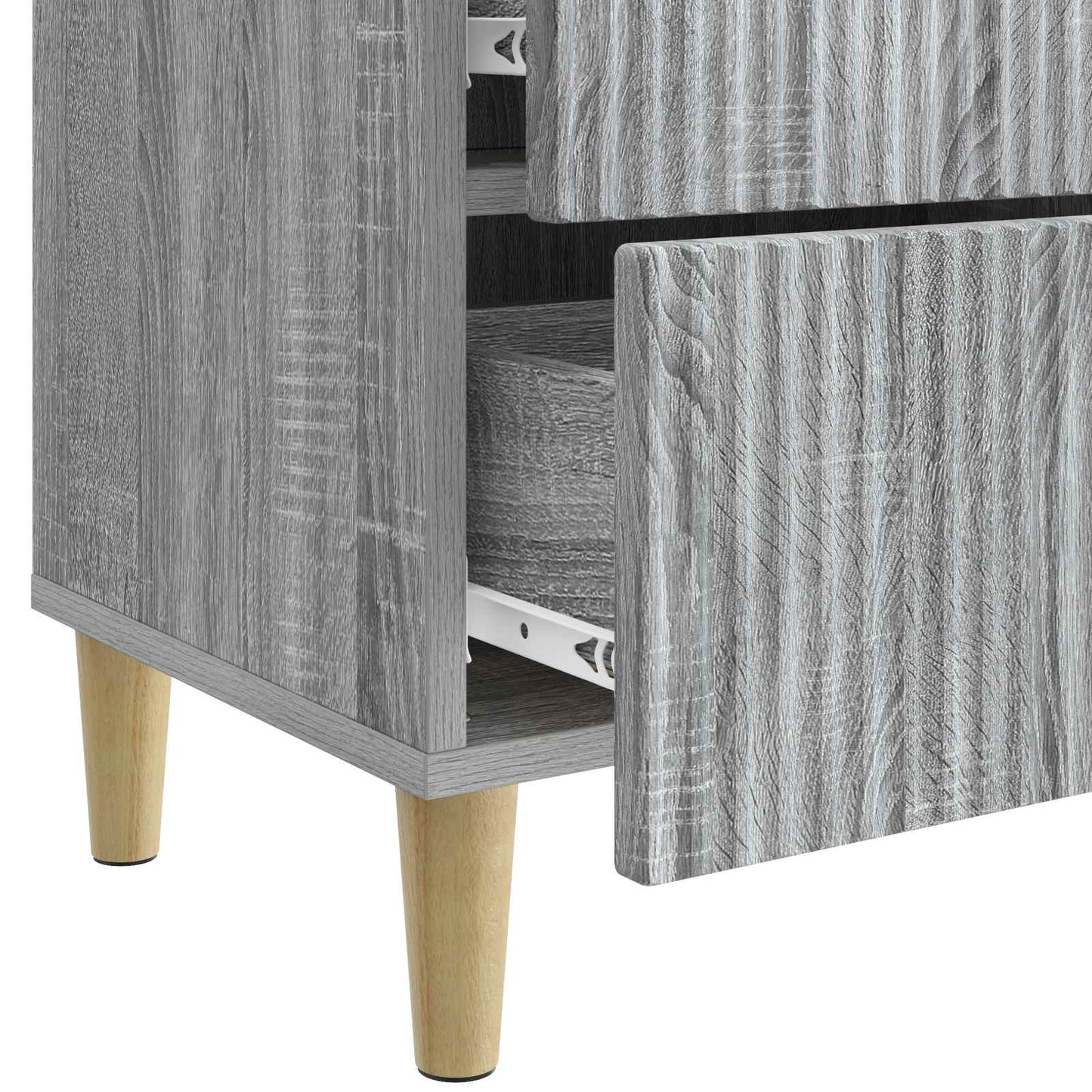 Bedside Cabinet with Drawer 2 pcs Grey Sonoma 43 x 34.5 x 48 cm